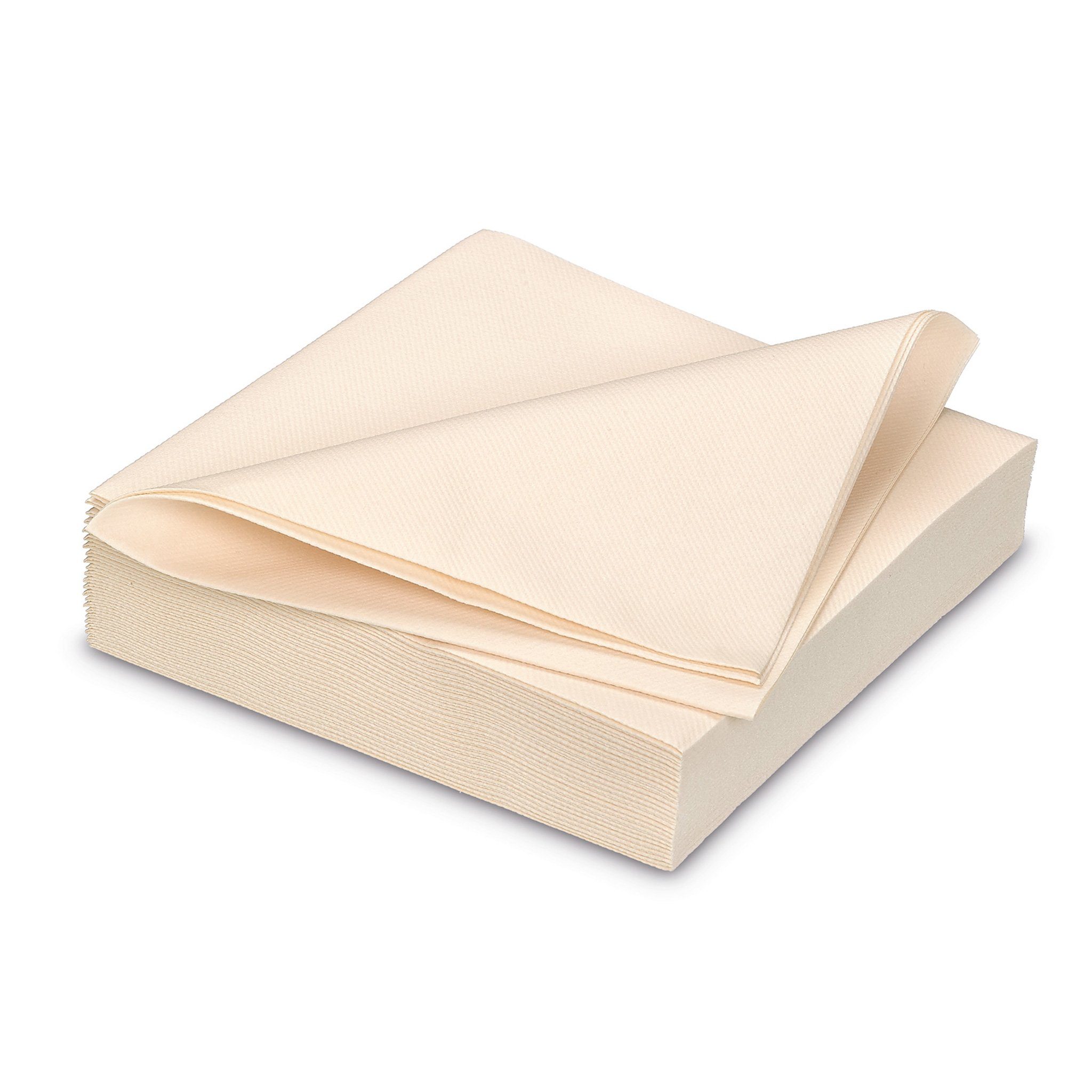 AVA Papierserviette, Servietten stoffähnlich 40x40cm 25 Stück Champagner