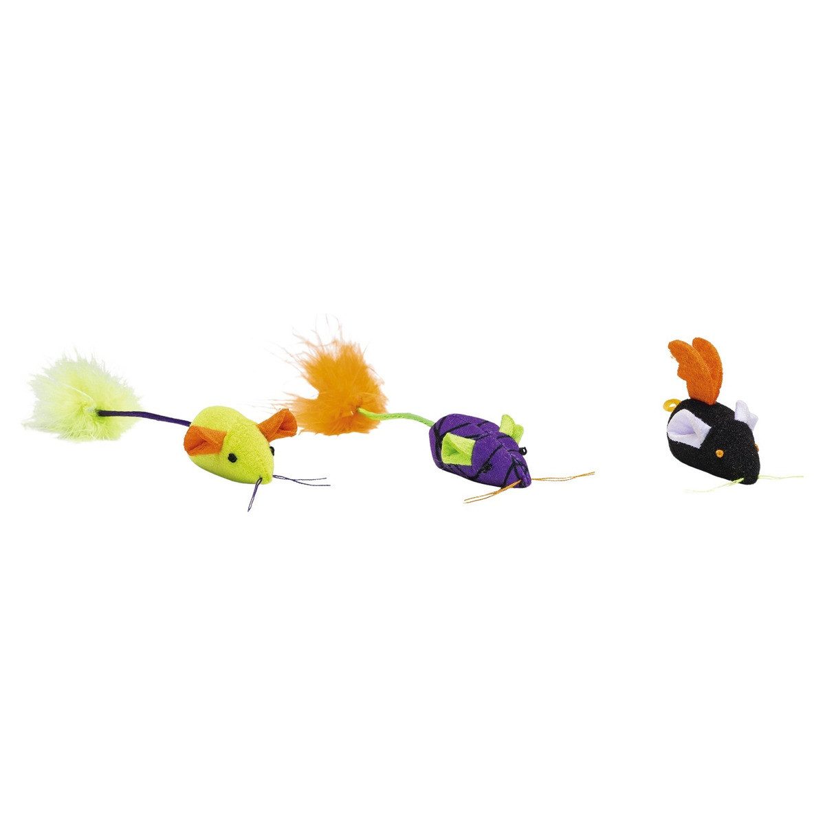 Beeztees Tierkuscheltier Katzenspielzeug Halloween Mäuse