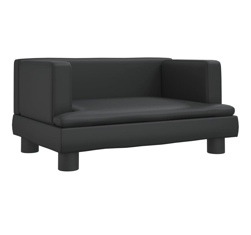 vidaXL Tierbett, Hundebett Schwarz 60x40x30 cm Kunstleder
