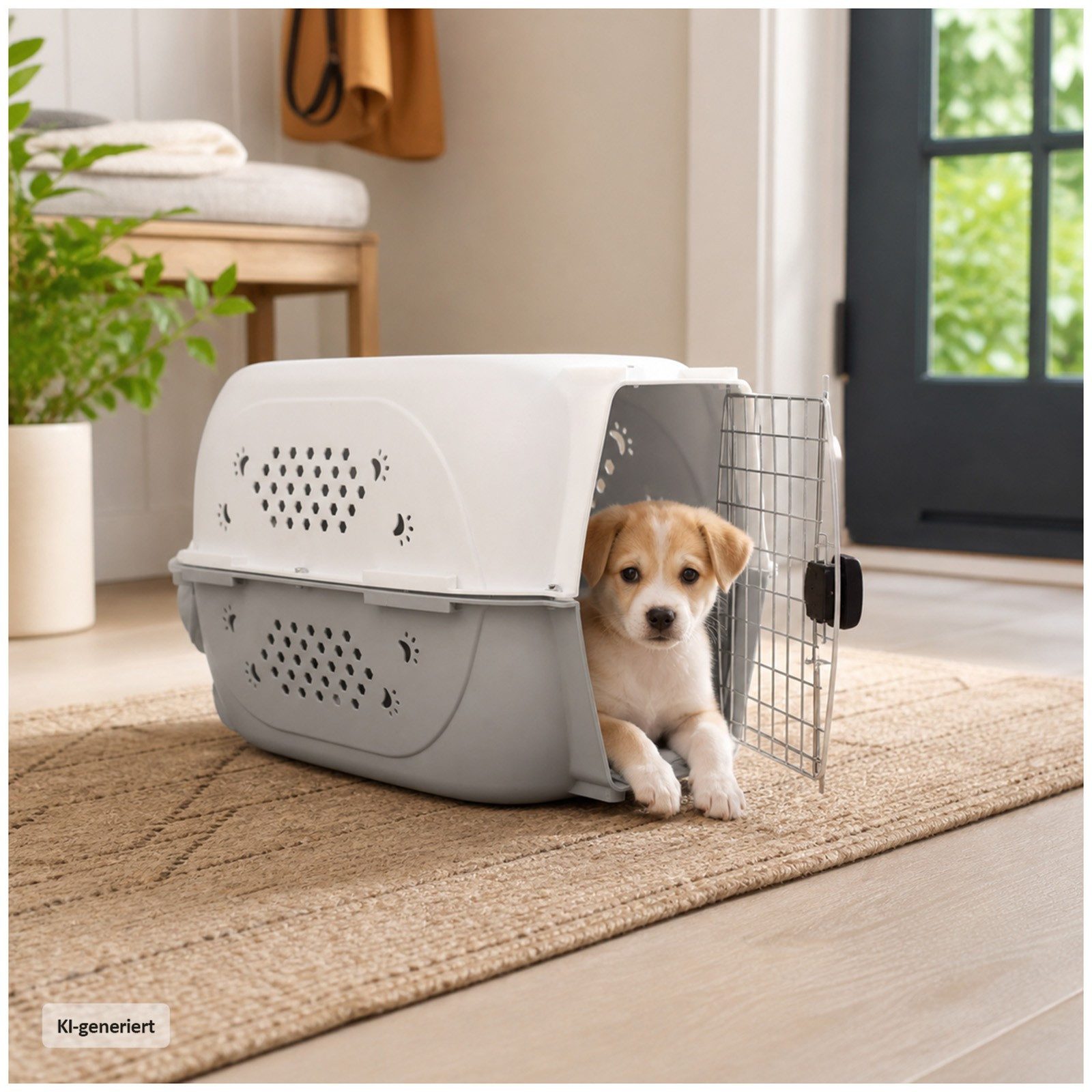HTI-Living Tiertransporttasche Transportbox für Hunde und Katzen stabil mit Lüftungssystem