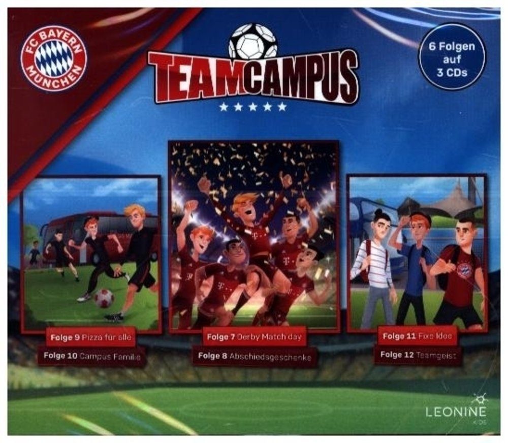 Leonine Hörspiel FC Bayern - Team Campus (Fußball) Hörspielbox. Box.2, 3 Audio-CD