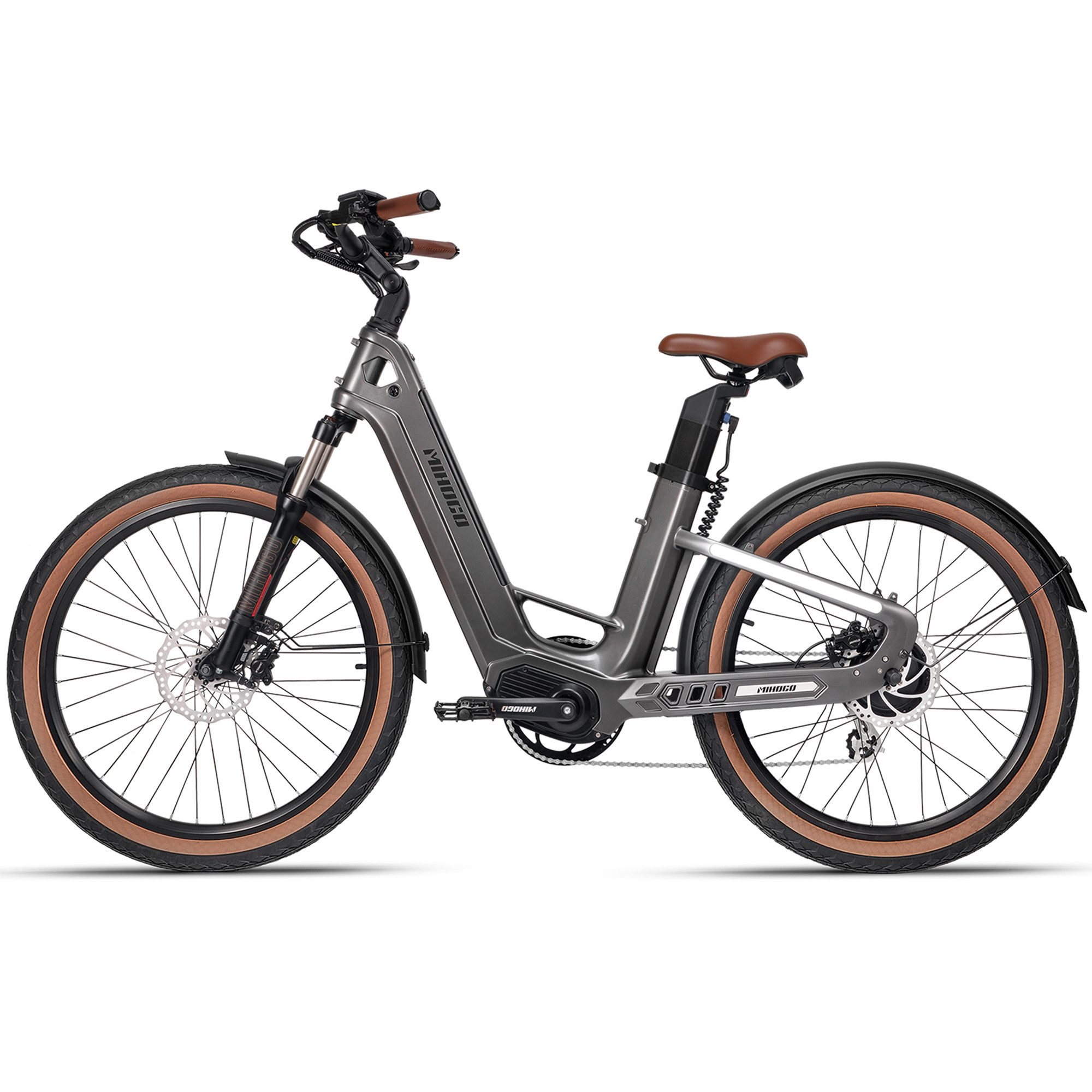 Vankel E-Bike Cityrad Air Max Carbon E-Bikes Damen u. Herren Dual-Akku max.150km, 26 Zoll, 5 Gang, Kettenschaltung, Heckmotor, 921,6 Wh, (Beleuchtungsset mit Batterieladegerät, Batterieschlüssel, Werkzeug), Premium Elektrofahrrad mit T800 Carbonrahmen & Hydraulikbremsen