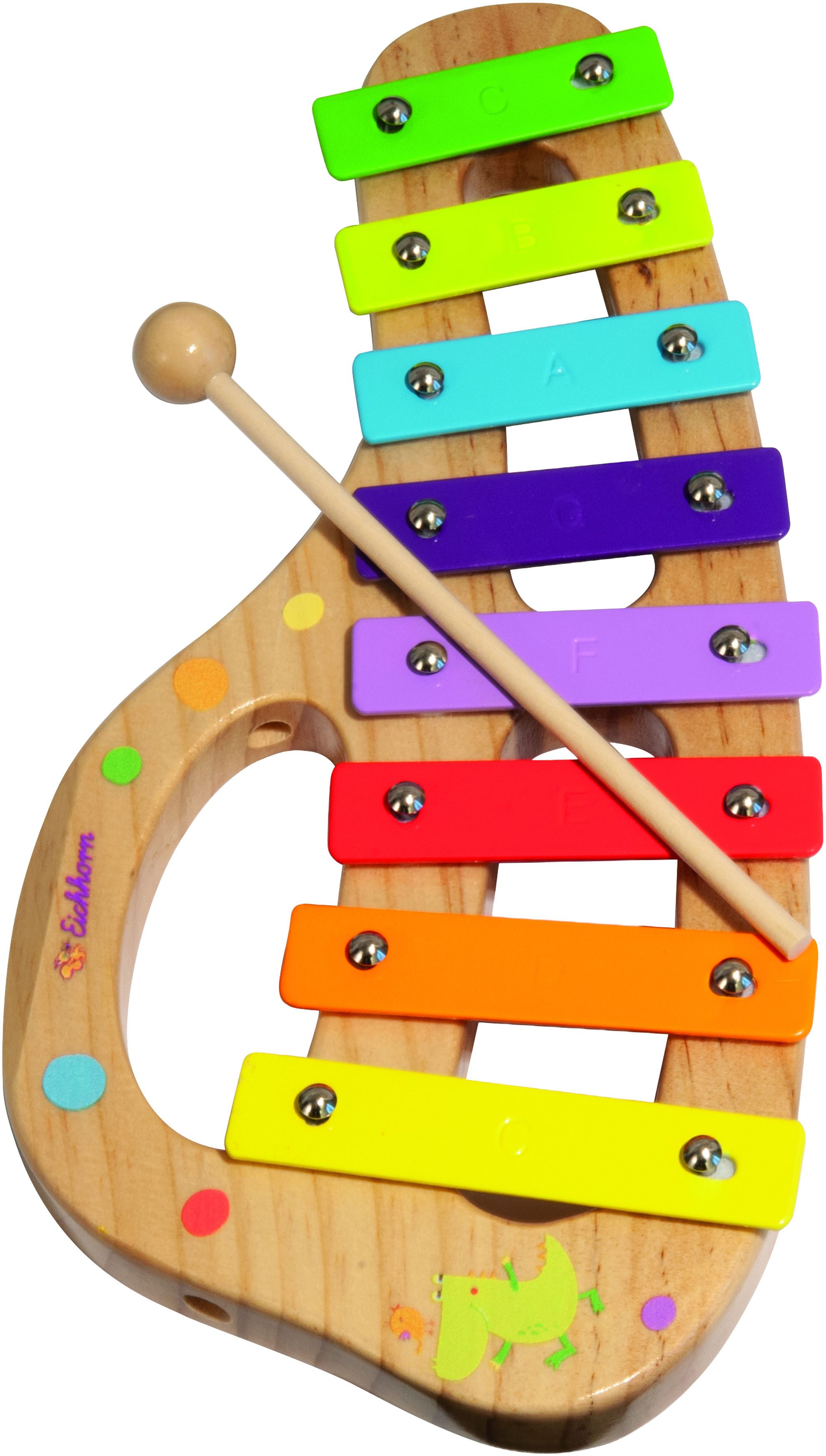 Eichhorn Spielzeug-Musikinstrument Xylophon, inkl. Liederbuch