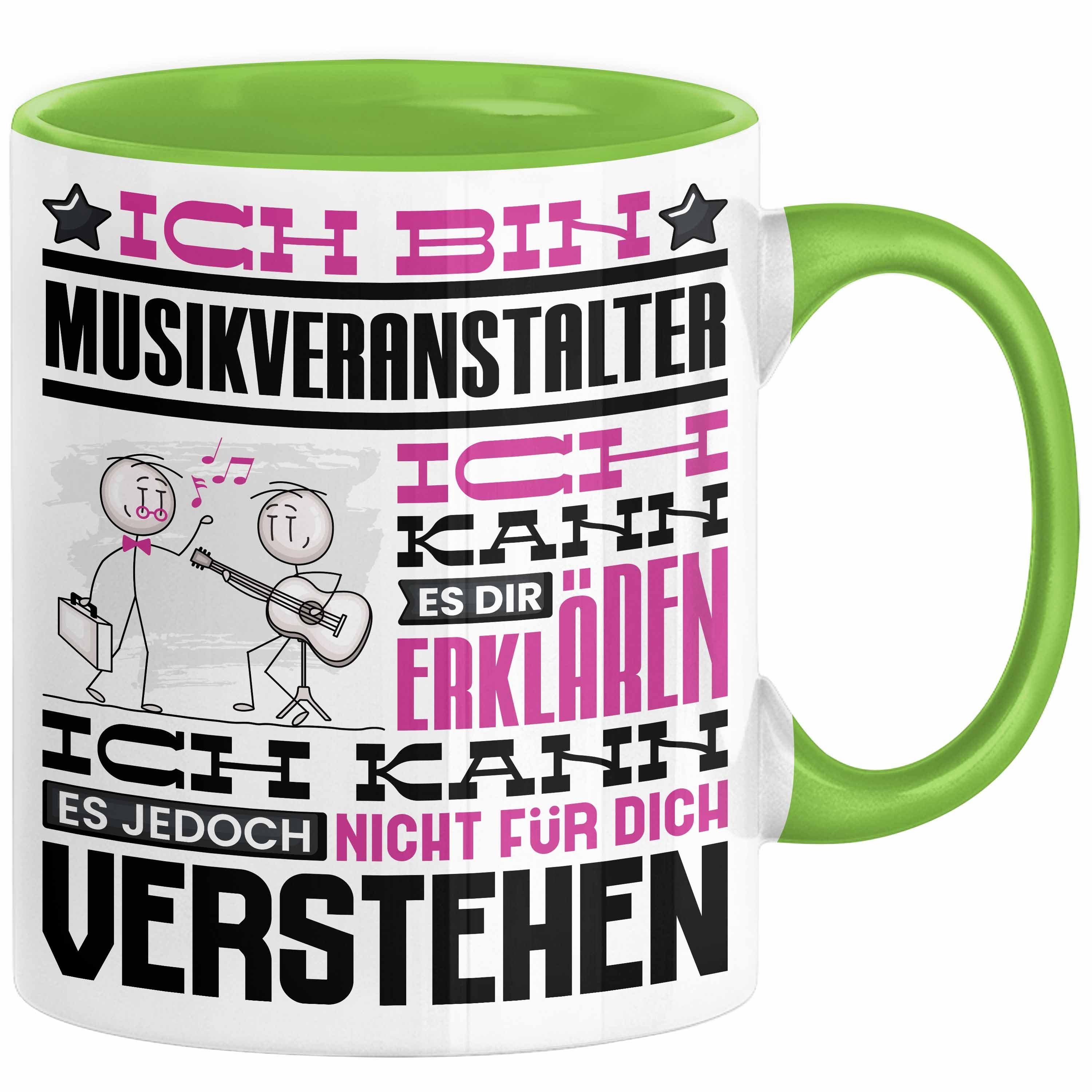 Trendation Tasse Musikveranstalter Geschenk Tasse Lustige Geschenkdiee für einen Musikv