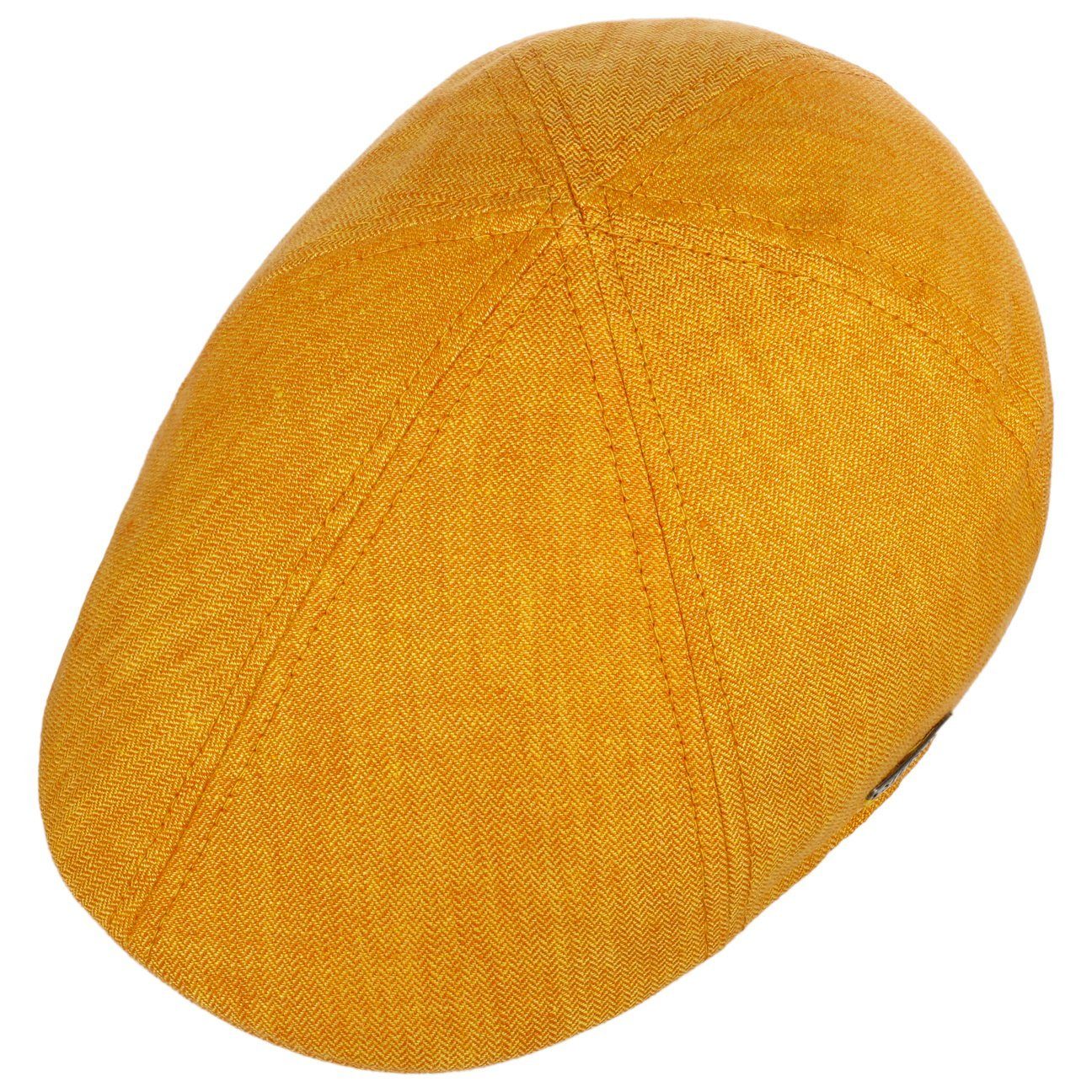 Stetson Flat Cap (1-St) gelb the Schirmmütze EU Made in mit Schirm