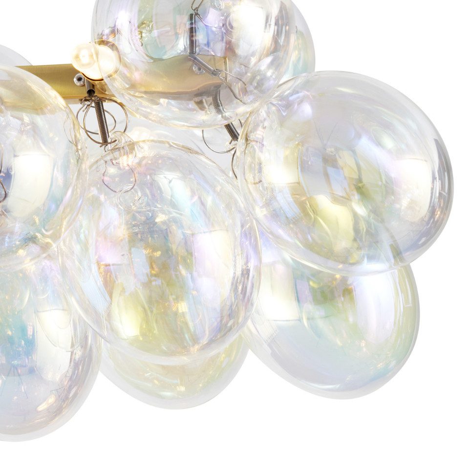 Qazqa Pendelleuchte Uvas, ohne Leuchtmittel, G9, Bunt, Design, Stahl, 8-fla günstig online kaufen