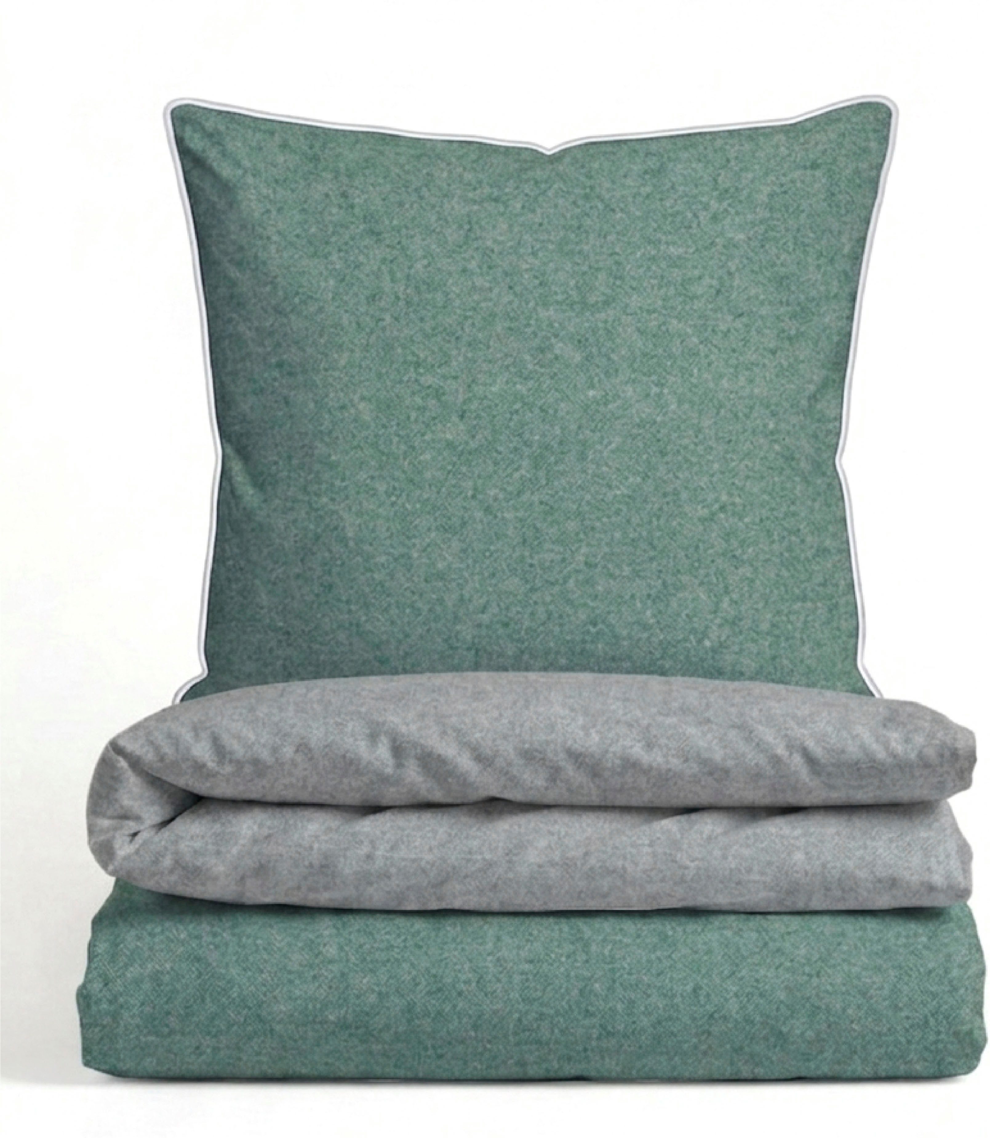 Biberna Wendebettwäsche 0840500 HERMAL Premium Biber Melange-Flanell Bettwäsche 100% Baumwolle, Flanell, 2 teilig, Biber, wärmend & weich, Reißverschluss, ab Größe 135 x 200 cm