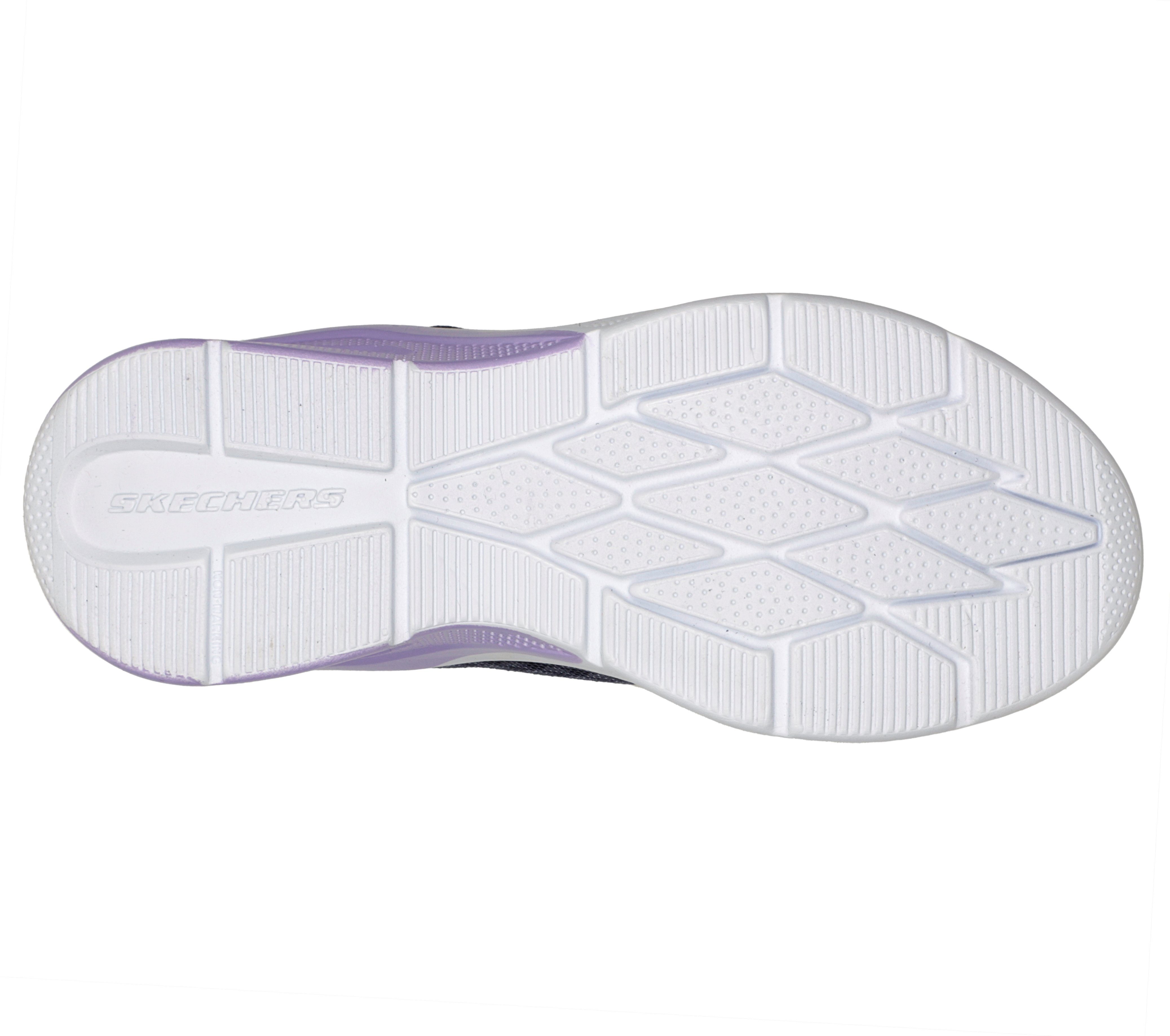 MICROSPEC Lavendel MAX Skechers Gepolsterte Dunkelgrau / EPIC BRIGHTS Komfort-Innensohle Laufschuh