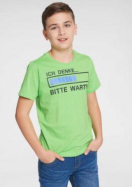 KIDSWORLD T-Shirt ICH DENKE...BITTE WARTEN Spruch