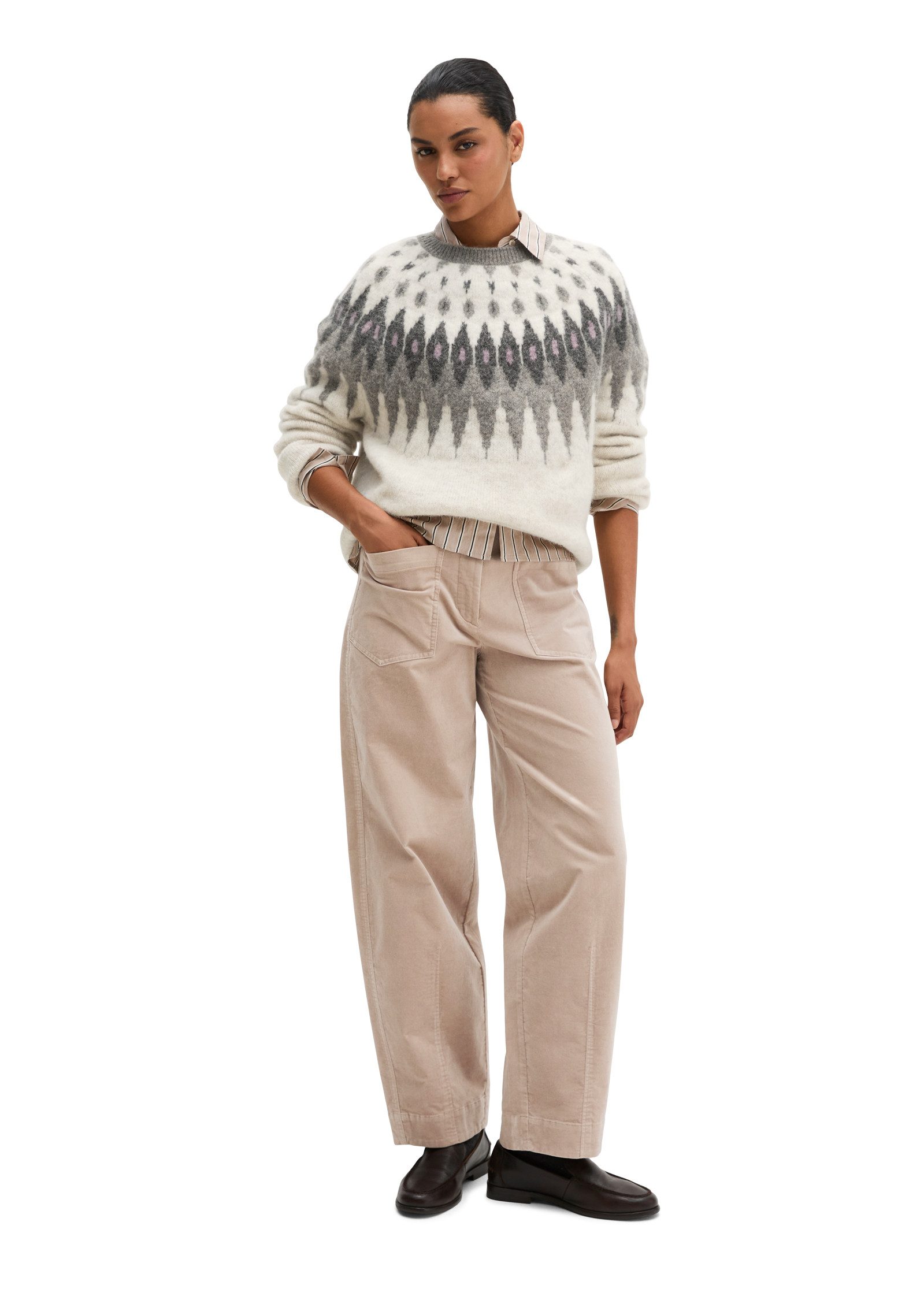 Marc O'Polo Strickpullover aus kuscheligem Wolle-Alpakawolle-Mix – Bild 5 von 5
