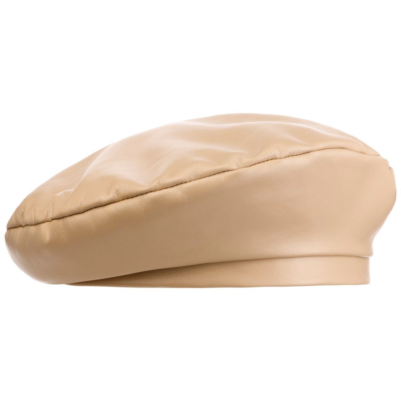 Lierys Made (1-St) Italy in Baskenmütze beige mit Futter,