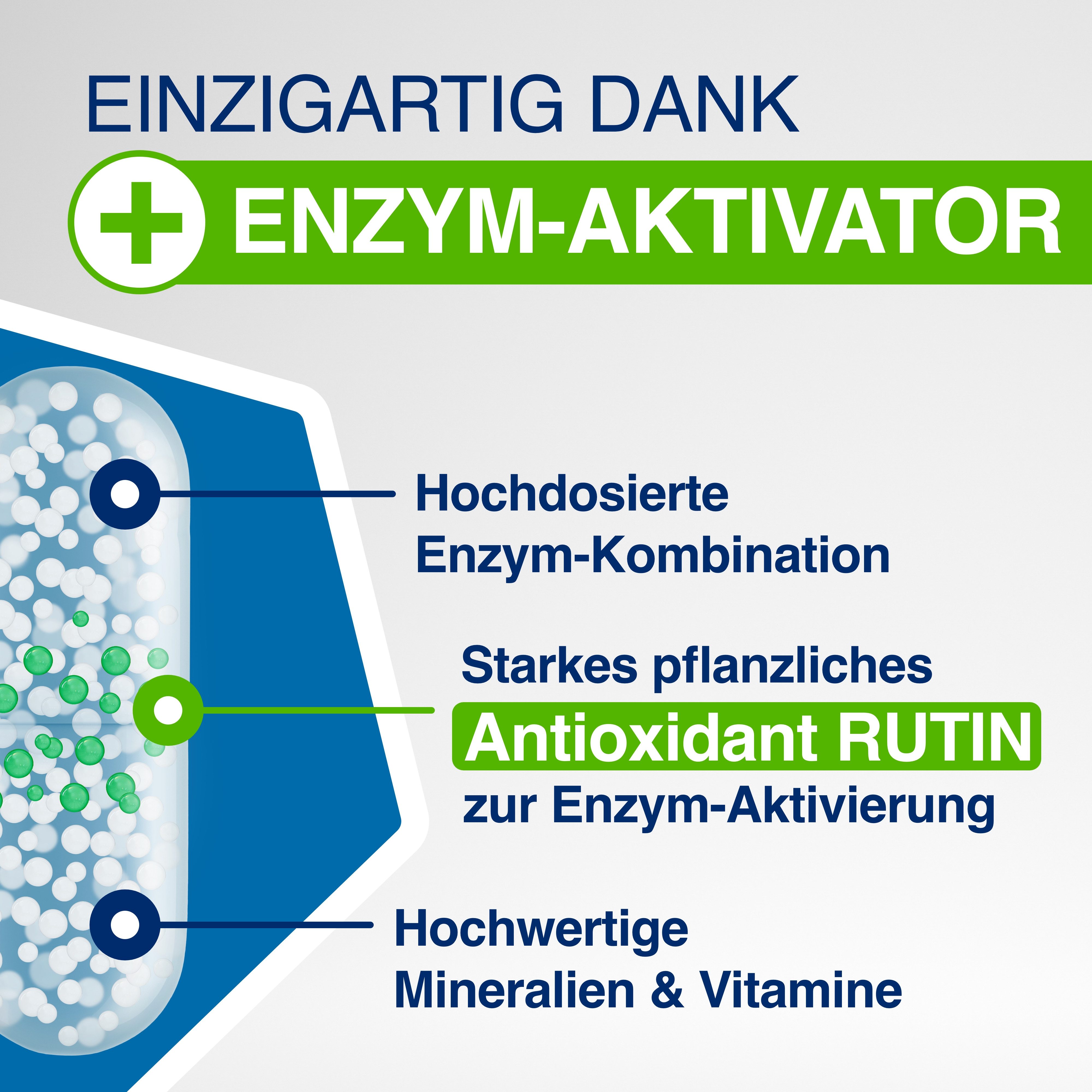 GELENCIUM® Enzym Complex hochdosiert mit Bromelain KAP, Mit Vitamin C, Zink & Selen für gesunde Gelenke, Knorpel & Knochen à 100 St., 39.1 g