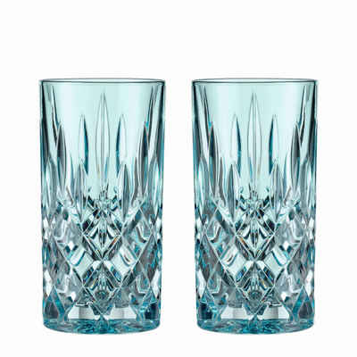 Nachtmann Longdrinkglas Noblesse Aqua, Kristallglas, 2er Set