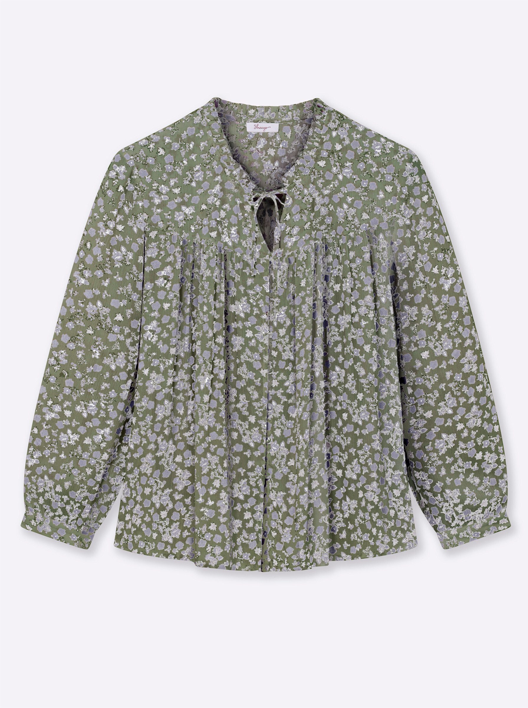 Klassische Bluse Bluse Langarm