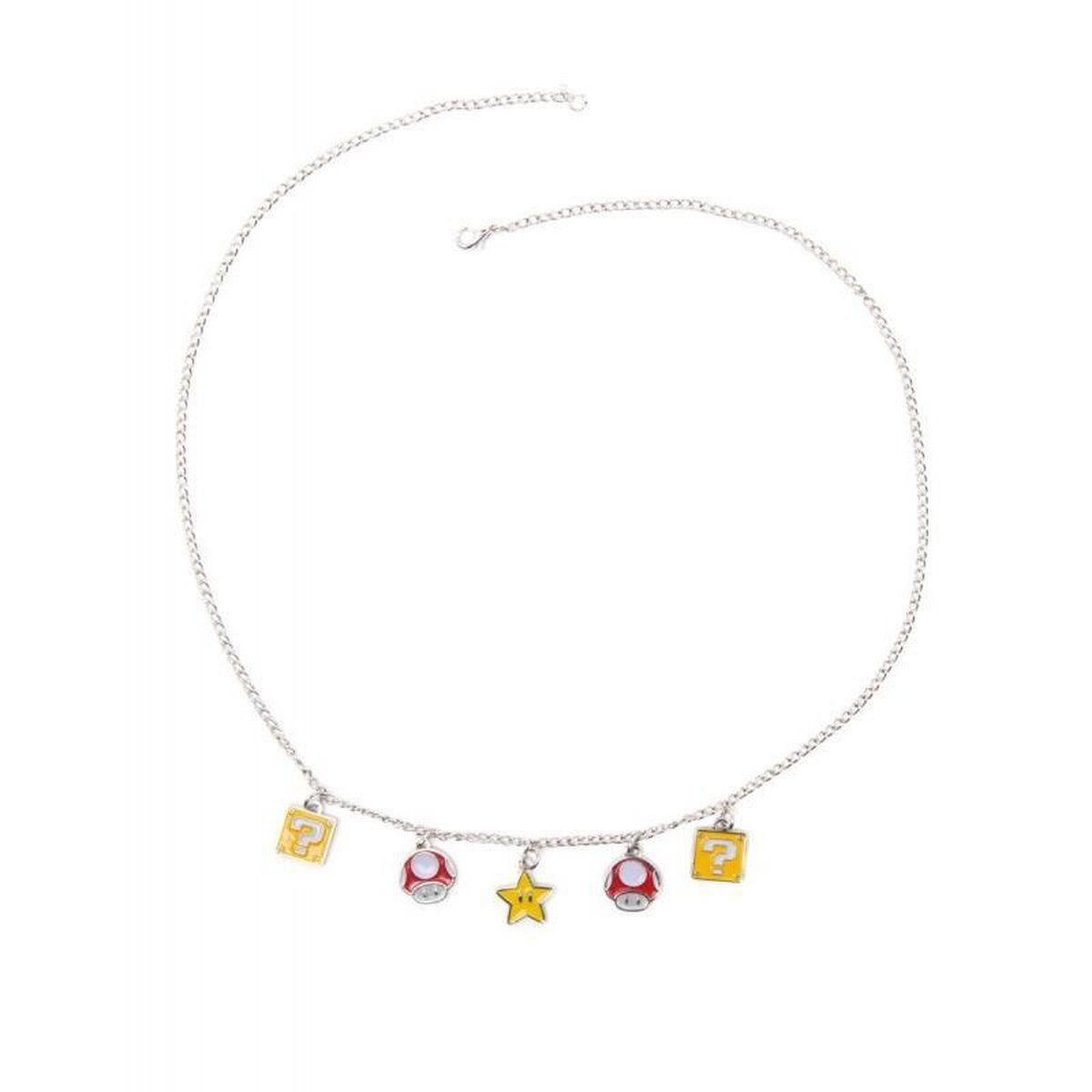 Super Mario Kette mit Anhänger Super Mario Nintendo Mushroom Question Kette günstig online kaufen