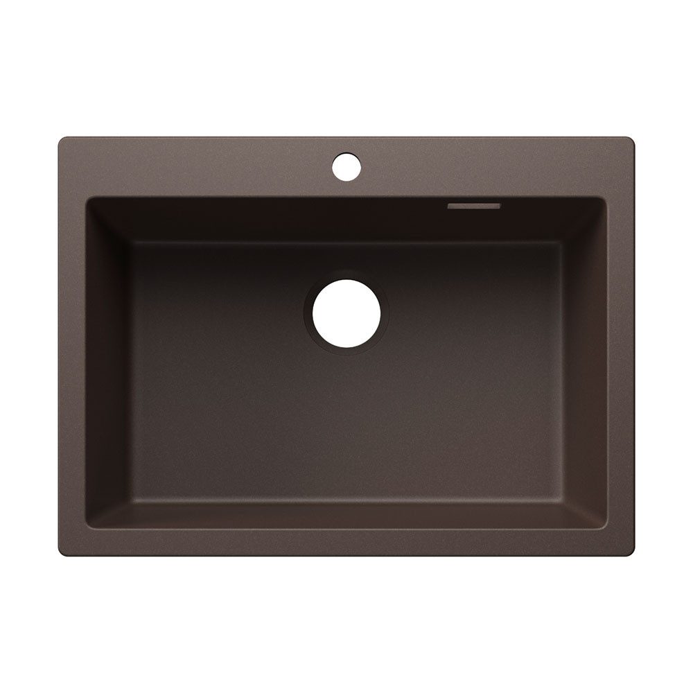 Blanco Granitspüle PLEON 8 Handbetätigung Silgranit Cafe, 70/510 cm