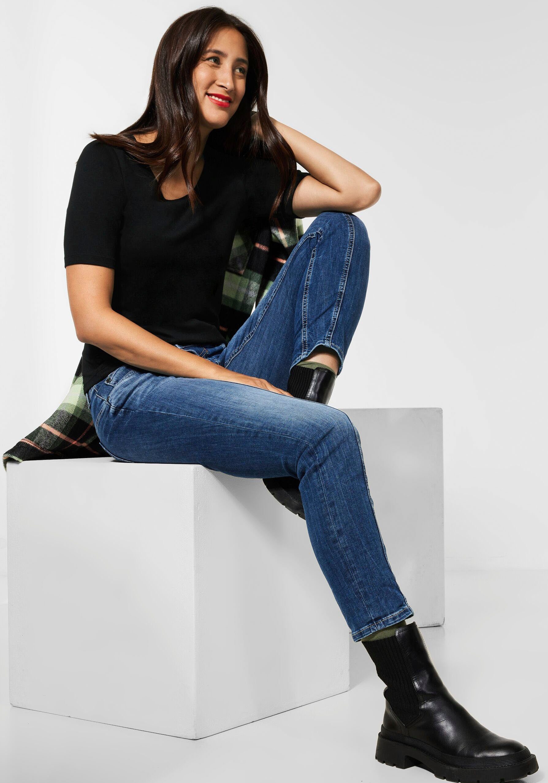 STREET ONE T-Shirt Style Palmira im Basic-Style