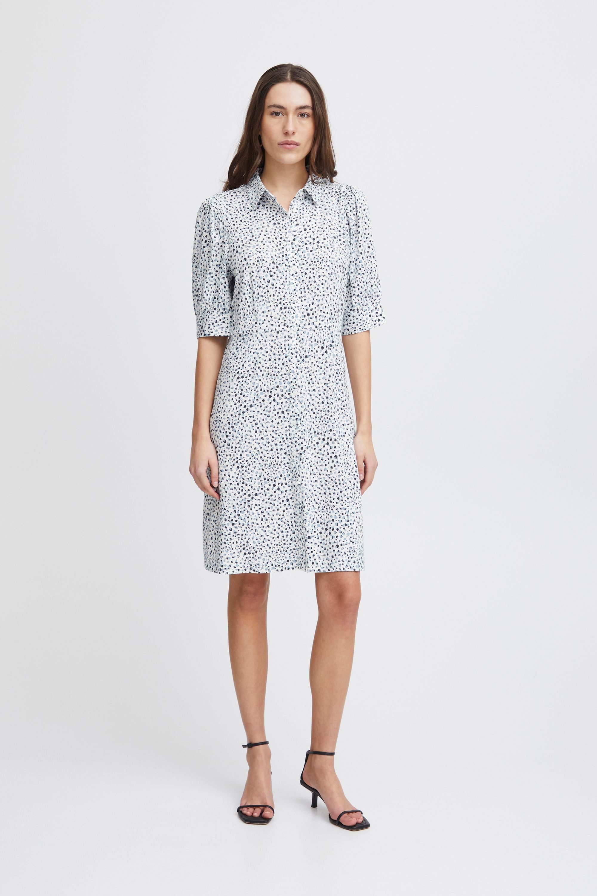 Ichi Blusenkleid IHAYA DR2 Luftiges Midi-Kleid günstig online kaufen