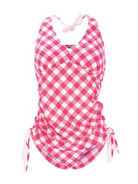 petit amour Umstands-Tankini ARLETTE Bademode für Schwangere B/C bis D Cup ohne Bügel (Set, Tankinitop für Schwangere mit Wendeslip) Wendeslip: Weiß oder kariert