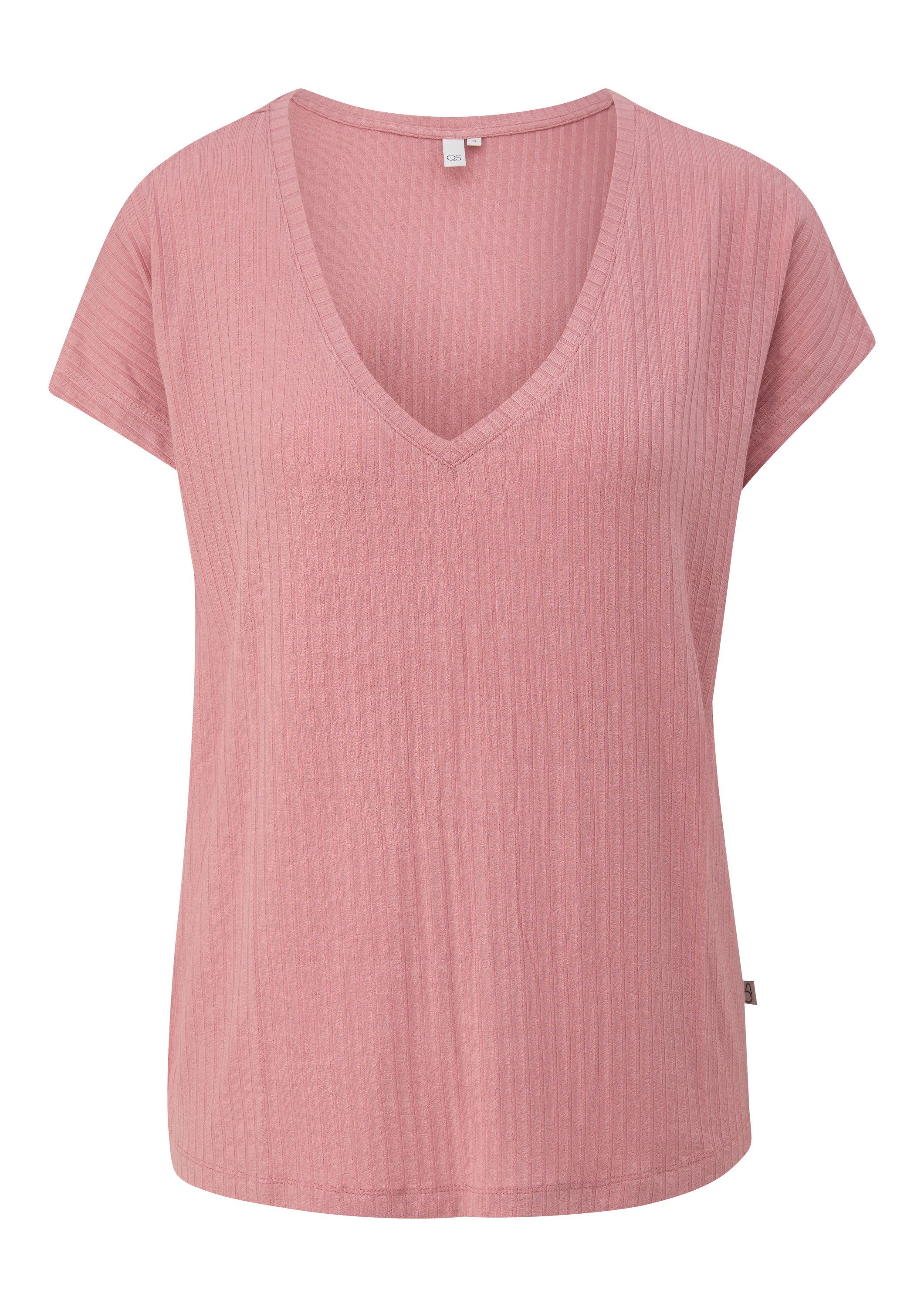 QS Kurzarmshirt T-Shirt Fließendes Oversize-Shirt mit günstig online kaufen