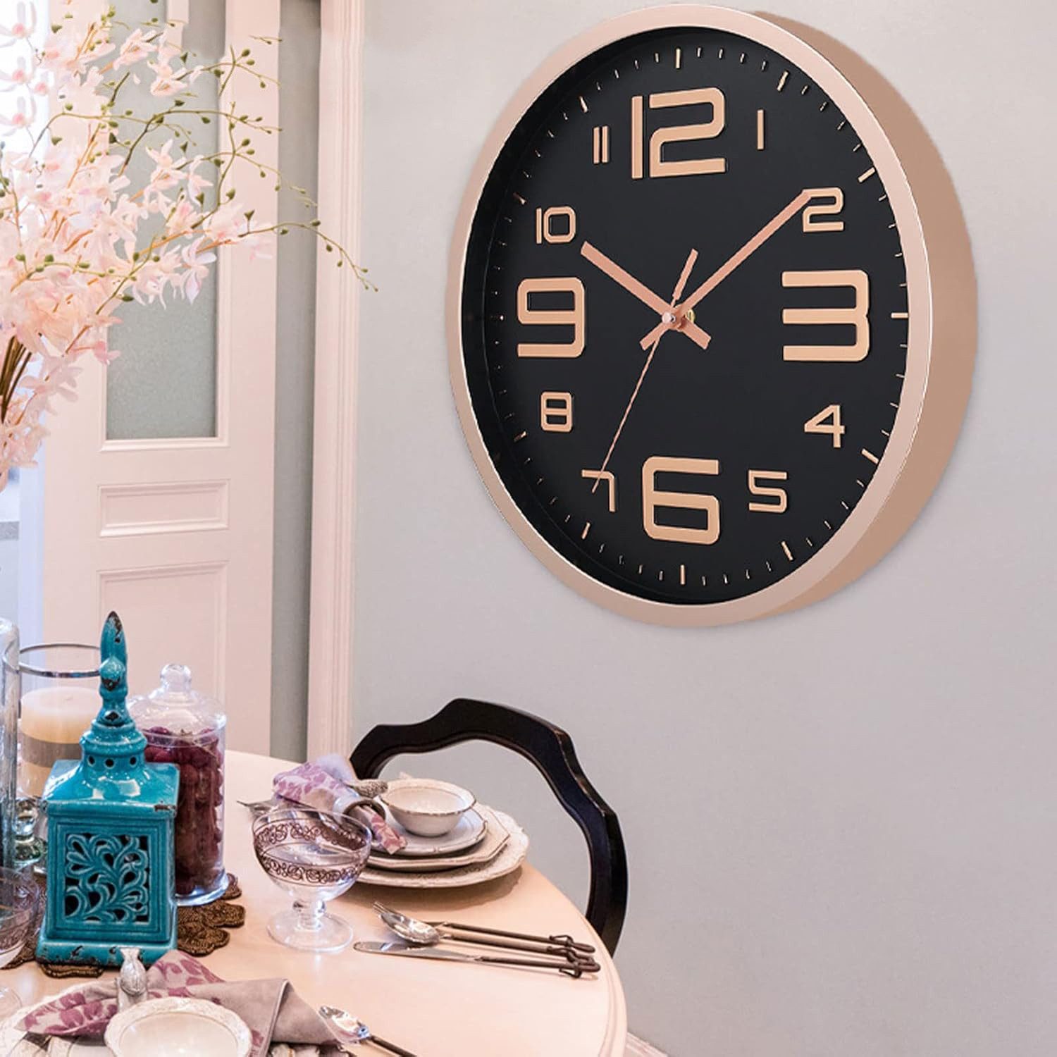 REDOM Wanduhr 30 cm leise Quarzuhr Design Uhr ohne Ticken (Dekorative Desig günstig online kaufen