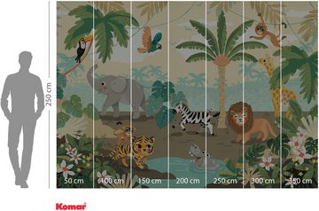 Komar Fototapete Vlies Fototapete - Baby Safari - Розмір 300 x 250 cm, glatt, bedruckt, (Packung, 1 St)