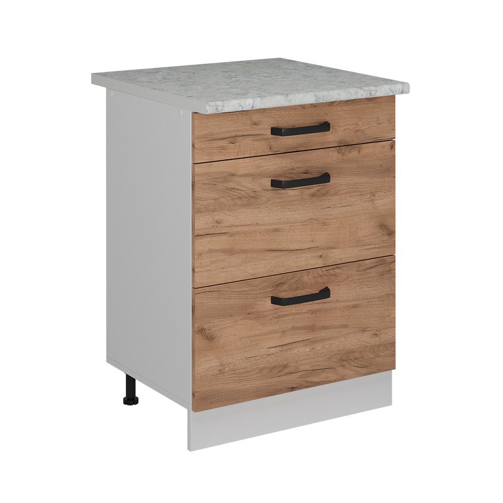 Vicco Unterschrank R-Line, Goldkraft Eiche/Weiß, 60 günstig online kaufen