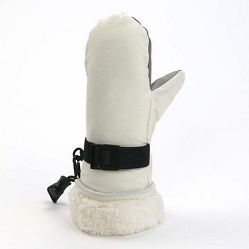 FIDDY Skihandschuhe Warme, verlängerte und verdickte Skihandschuhe für Kinder (warme Babyhandschuhe, wasserdichte Outdoor-Reisehandschuhe aus Stoff)