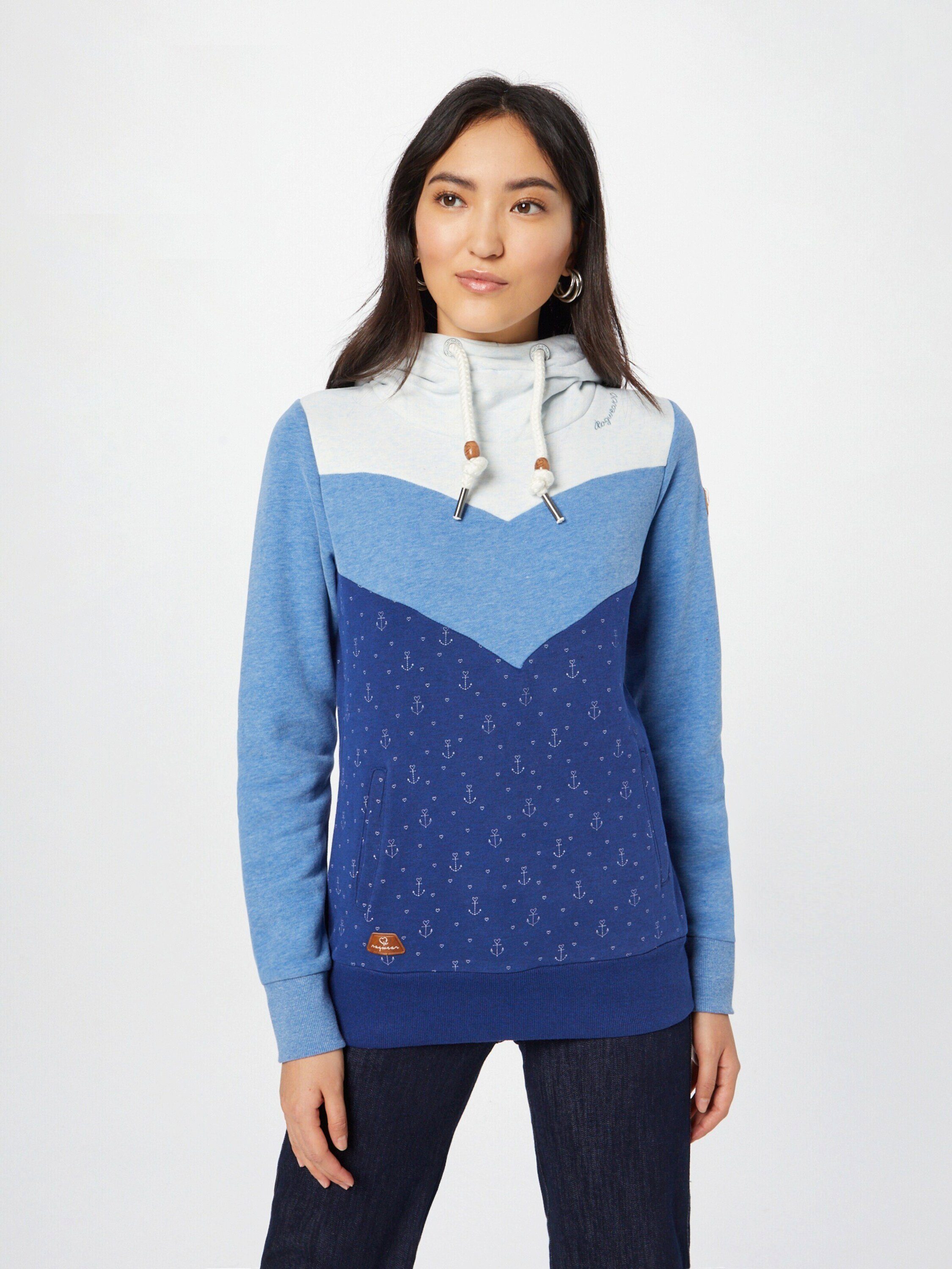 Ragwear Sweatshirt Trega (1-tlg) Plain/ohne Blue Details