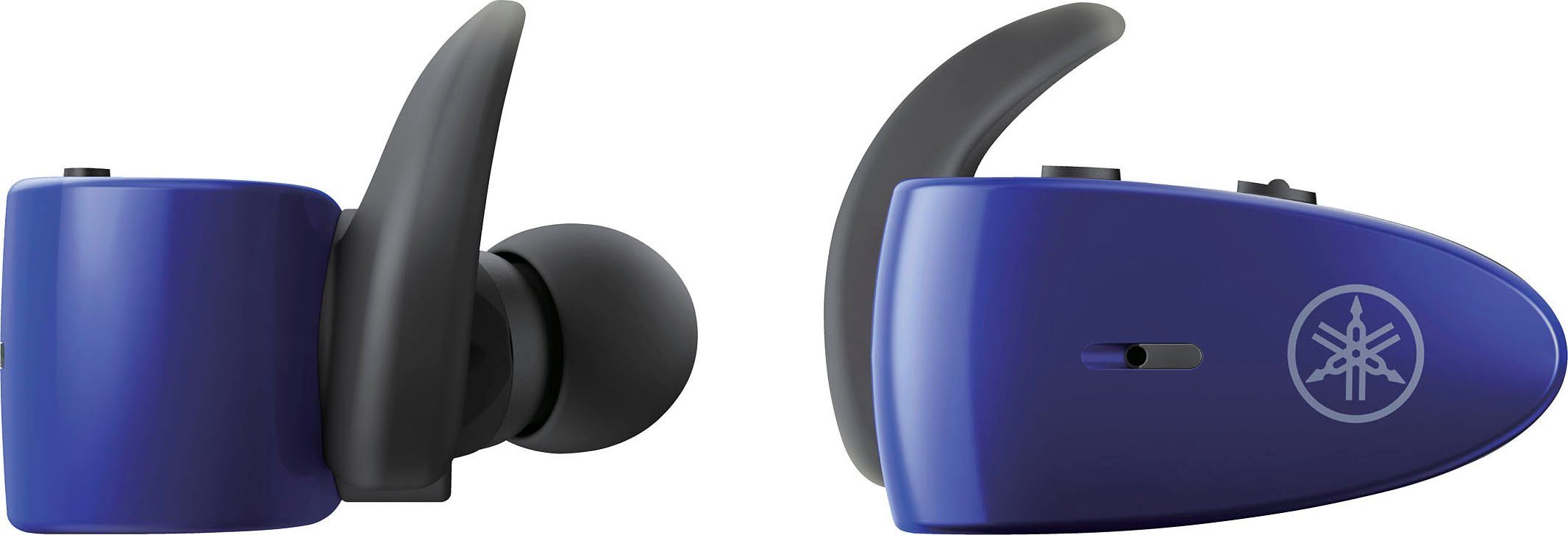 Steuerung Blau Yamaha Google TW-ES5A (Freisprechfunktion, Anrufe integrierte und True Assistant, In-Ear-Kopfhörer Sprachsteuerung, für Wireless, Bluetooth) Siri, Musik,