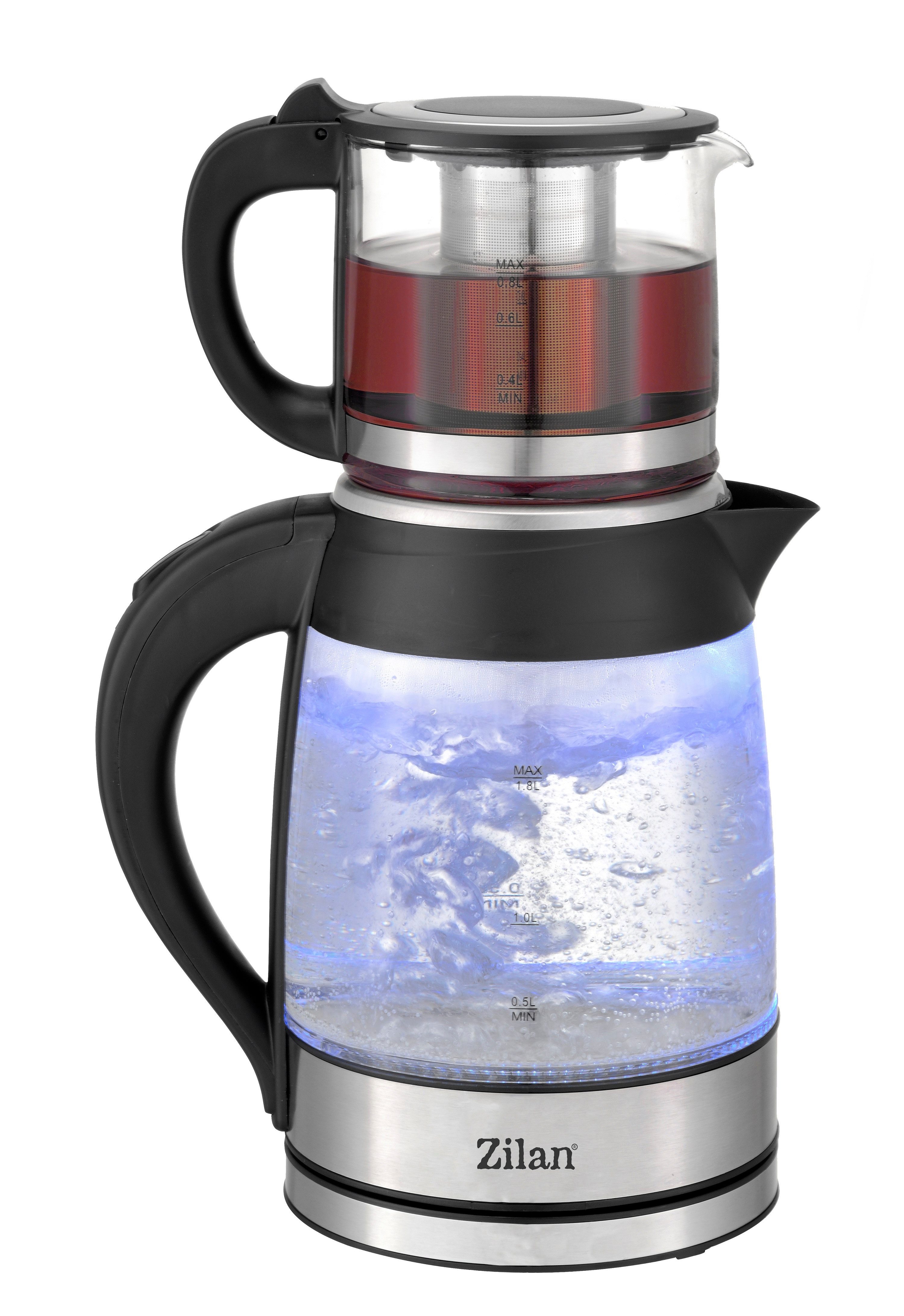 Zilan Wasserkocher ZLN-4858 Semaver Caydanlink, 1.8 l, 2200 W, Warmhaltefunktion,Edelstahl,BPA-frei – Bild 5 von 5