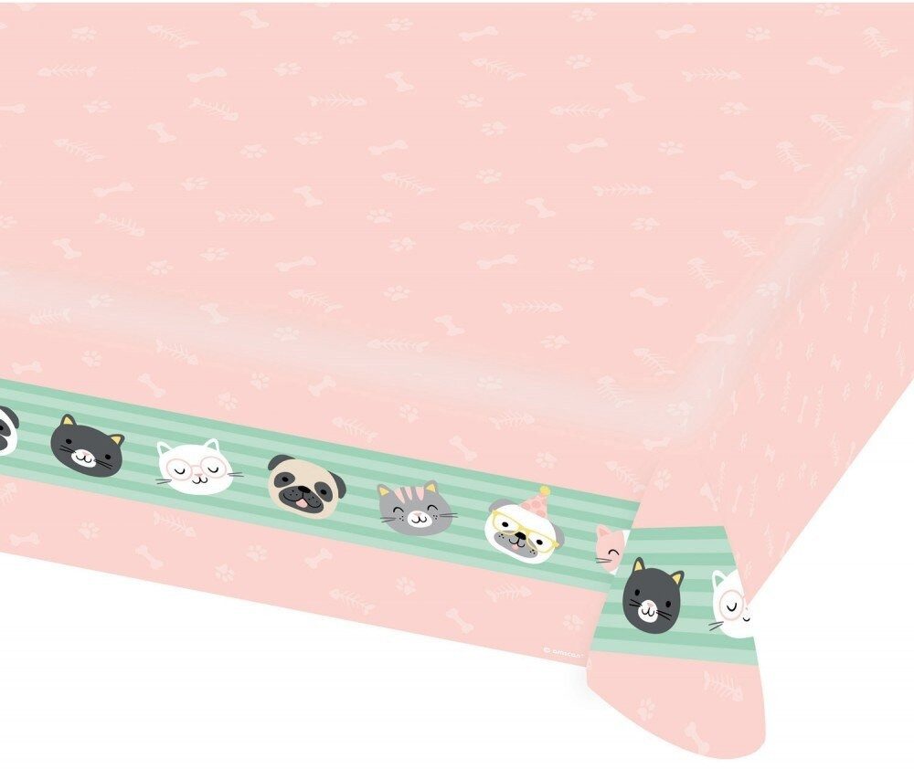 Amscan Tischdecke Tischdecke Hello Pets