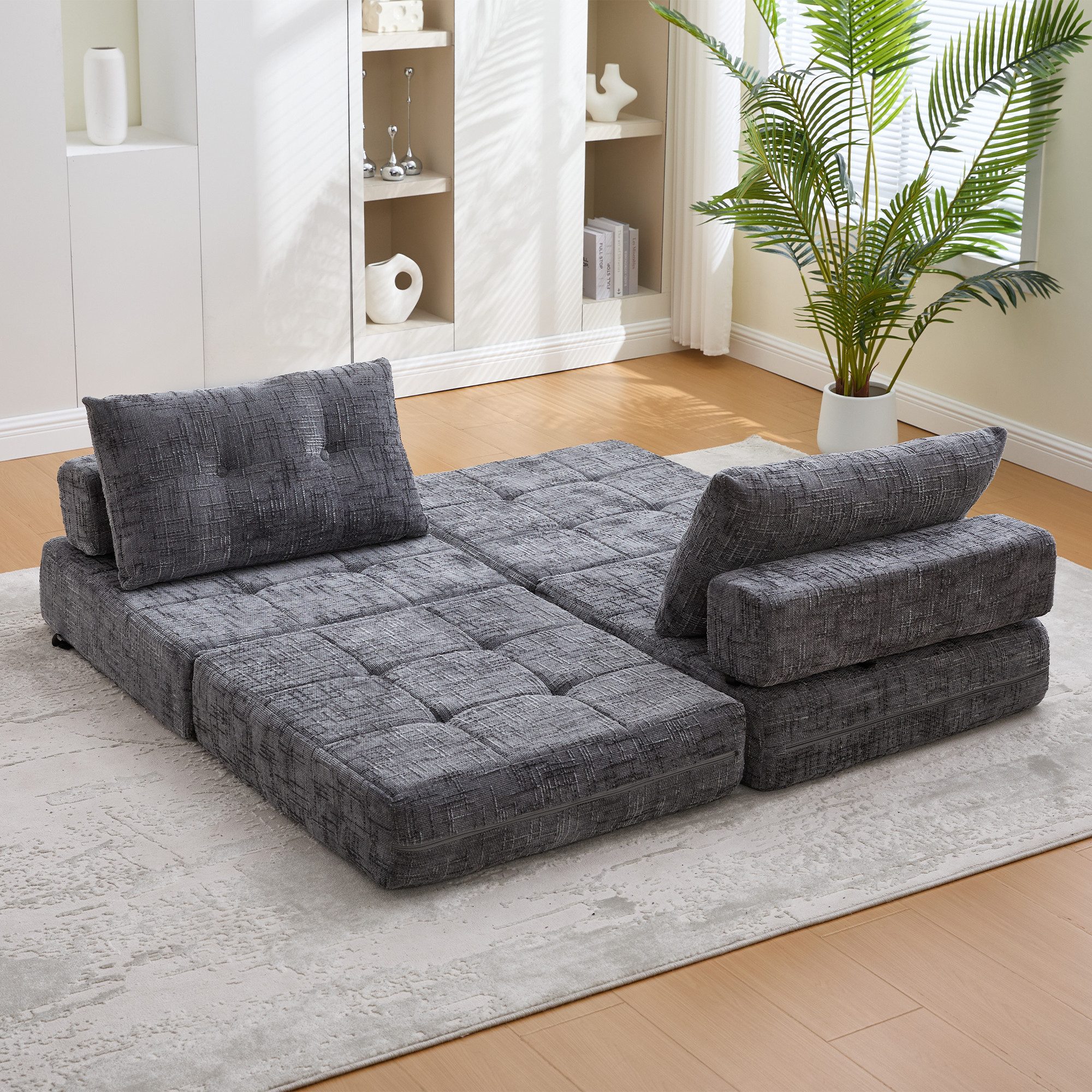 Fanttik Sofa Schlafsofa Klappsofa mit Kissen & Rückenlehne, tragbar, Schlaf günstig online kaufen