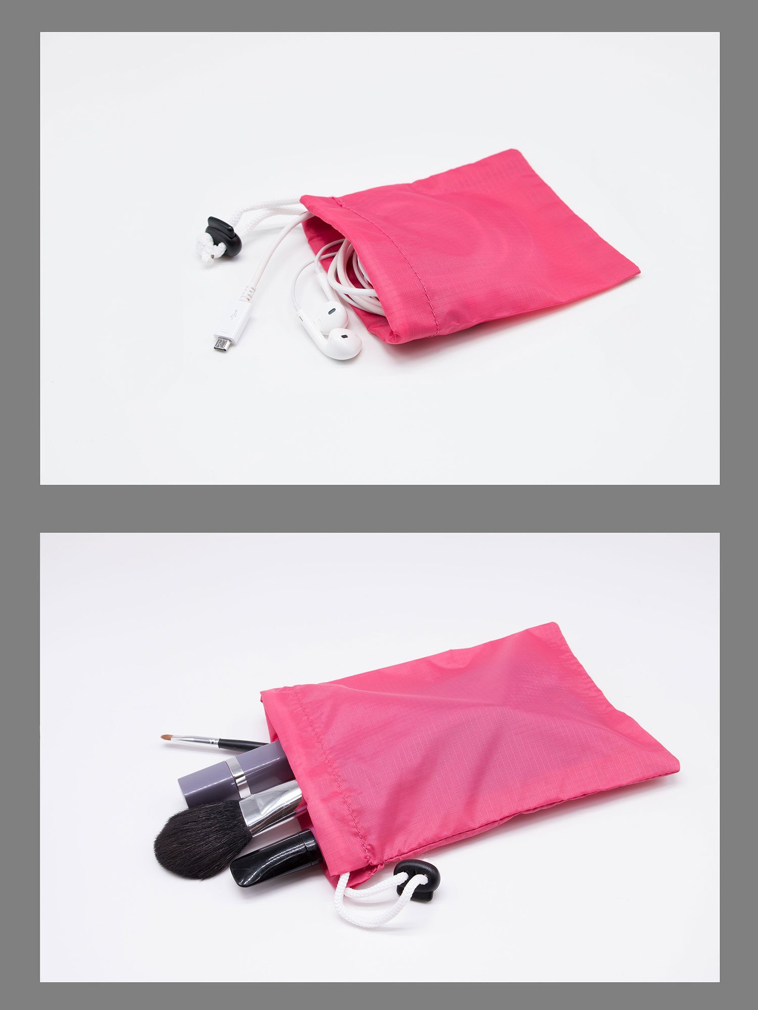 1x wasserabweisend, Polyester 30x42 1x22x28 1x ZOLLNER Kofferorganizer cm), 1x pink (4-tlg., 11x13,5 100% cm, cm, 15x20,5 cm,