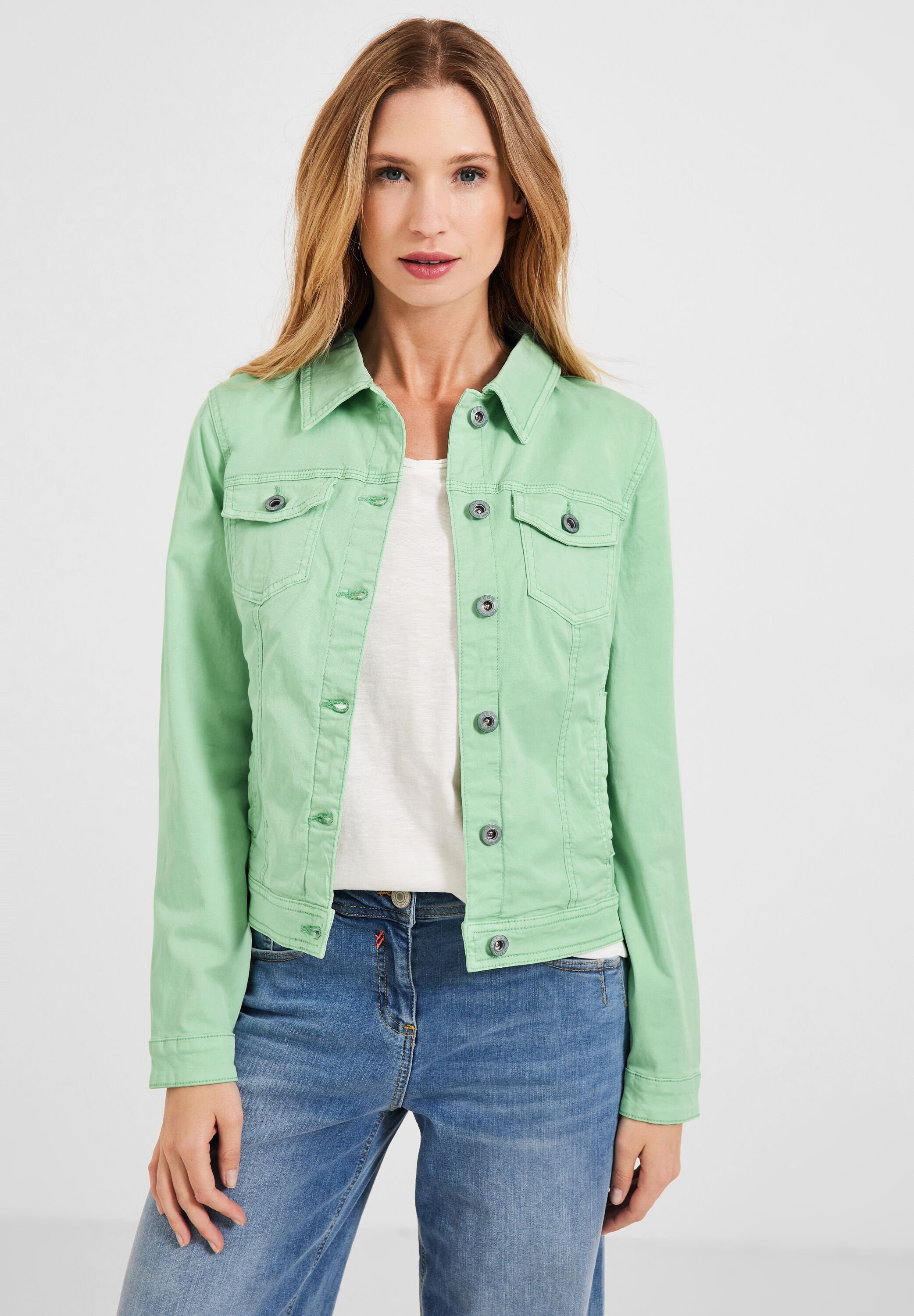 Farbige Cecil Jeansjacke salvia Jeansjacke green fresh