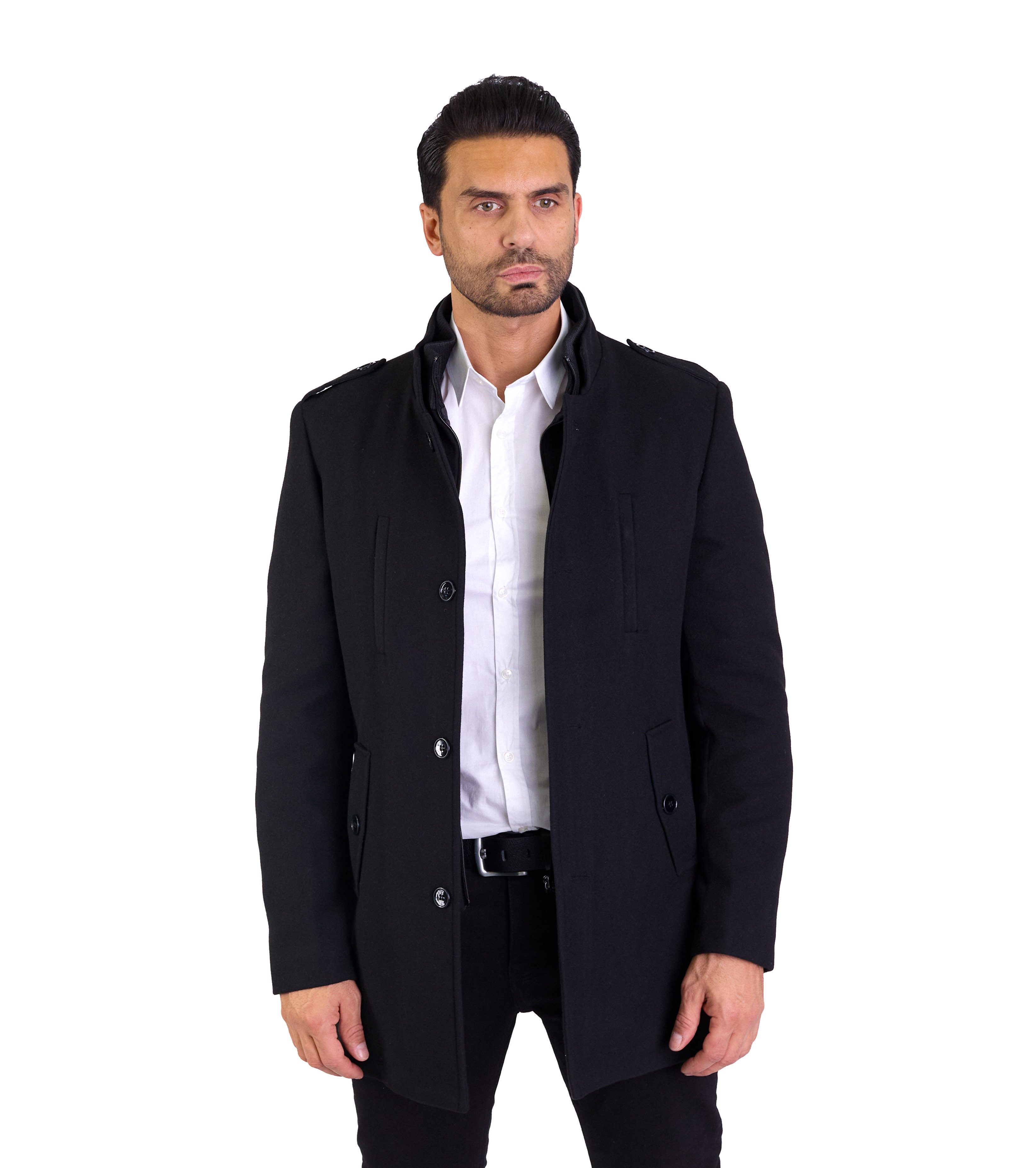 Denim Distriqt Wintermantel Herren Slim Fit günstig online kaufen