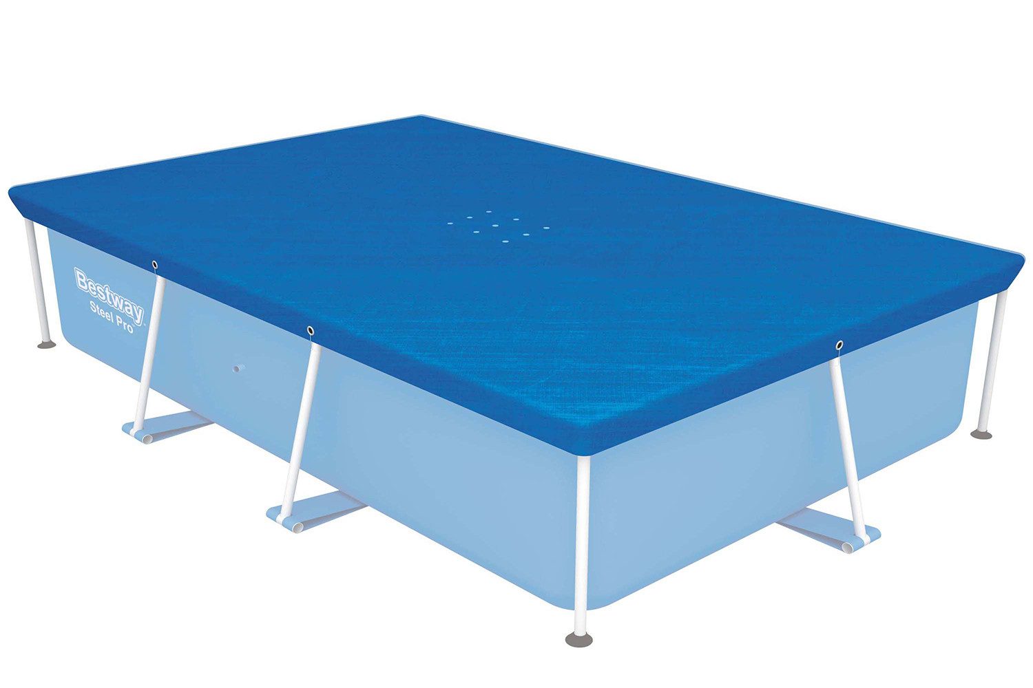 Bestway Pool-Abdeckplane 264 x 174 cm, blau, eckig