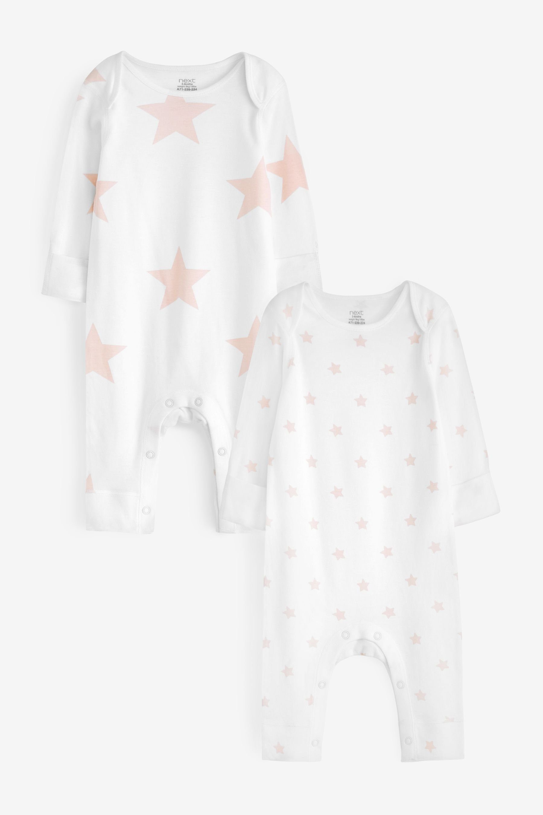 Schlafoverall Hautfreundliche Baby-Strampler, 2er-Pack