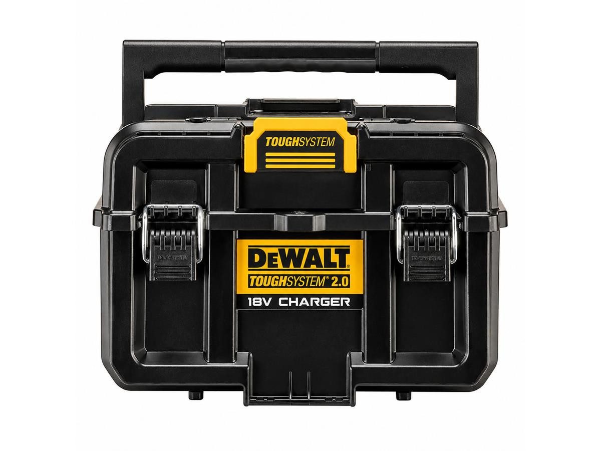 DeWalt Werkzeugbox ToughSystem 2.0 Charger Box, integrierter Lüfter, Platz zum gleichzeitigen Laden von 2 Akkus