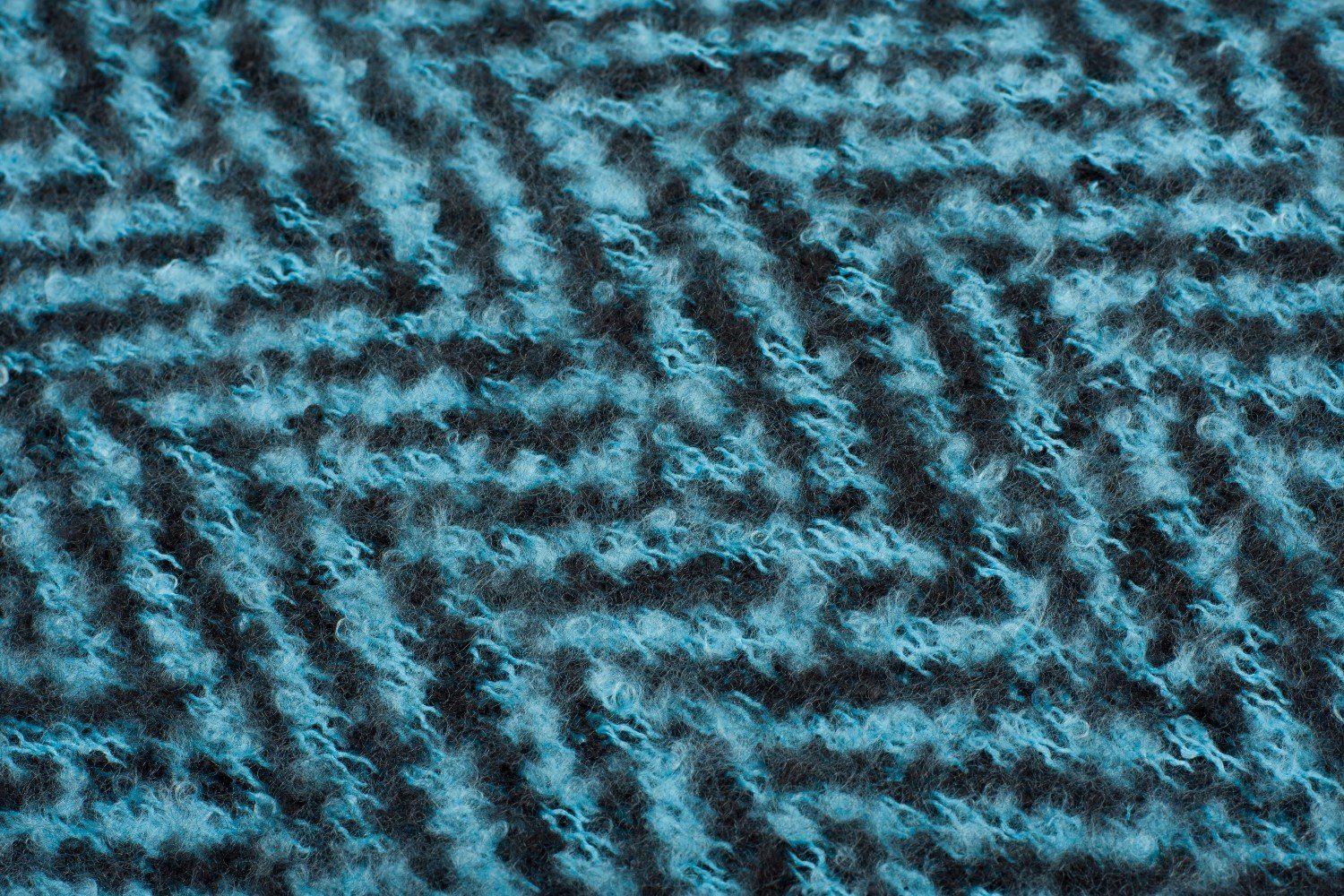 Muster Zacken Schal Web Türkis-Schwarz styleBREAKER XXL-Schal, (1-St), Asymmetrischer