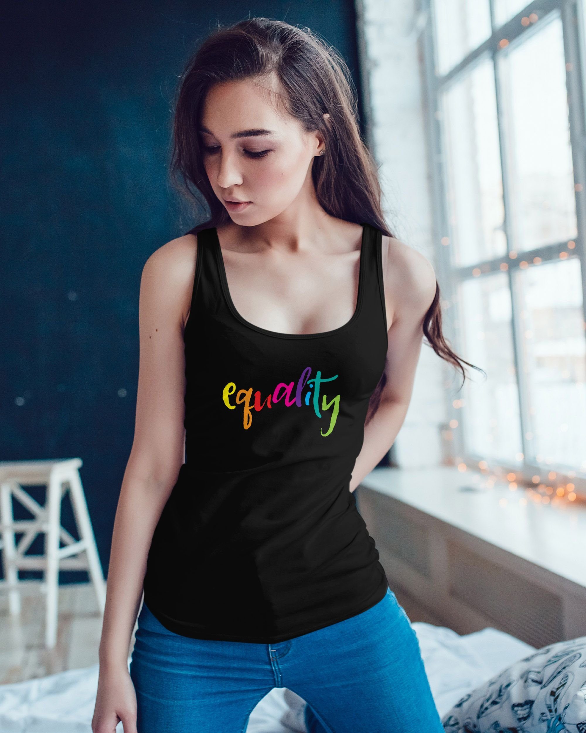 MoonWorks Tanktop Damen Tanktop Equality Pride günstig online kaufen