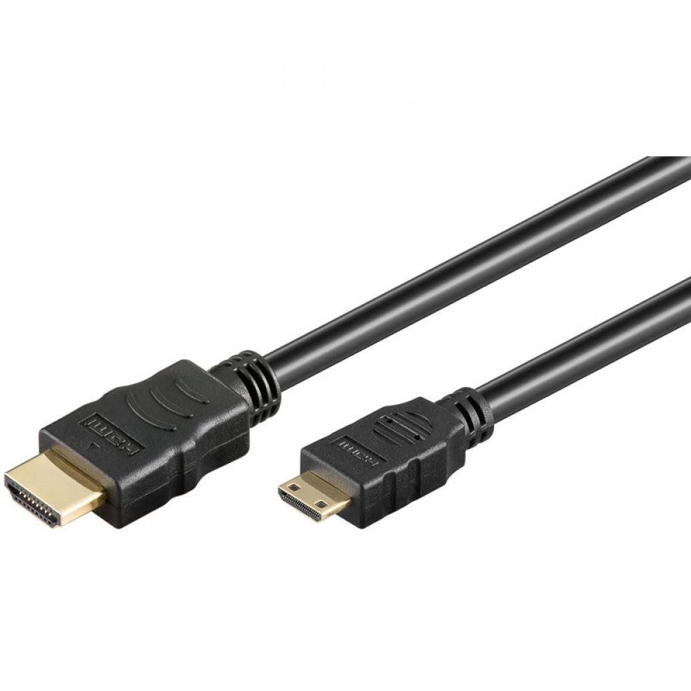 Goobay High Speed Mini HDMI Kabel mit Ethernet schwarz - Длина: 1,50 m Hdmi-адаптер, 150 cm