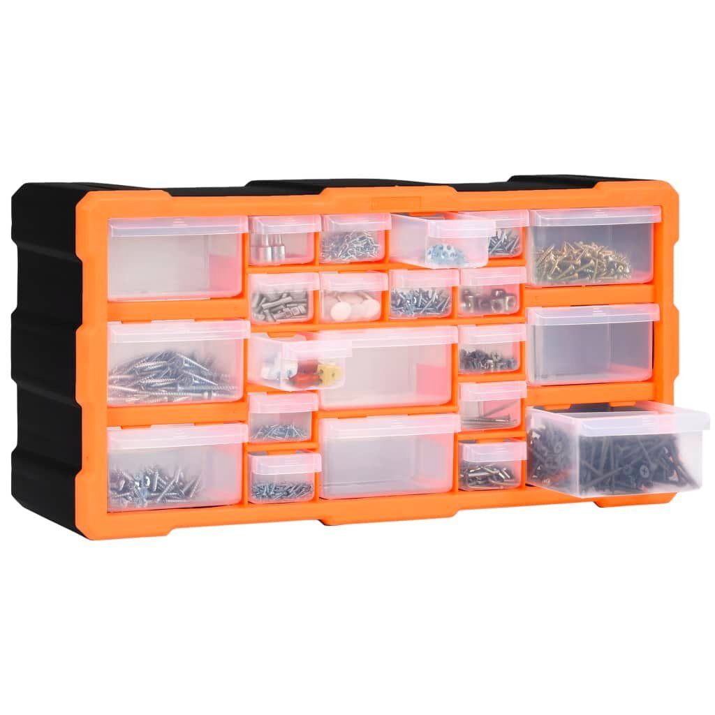 vidaXL Werkzeugbox Multi-Schubladen-Organizer mit 22 Schubladen 49x16x25,5 cm (1 St)