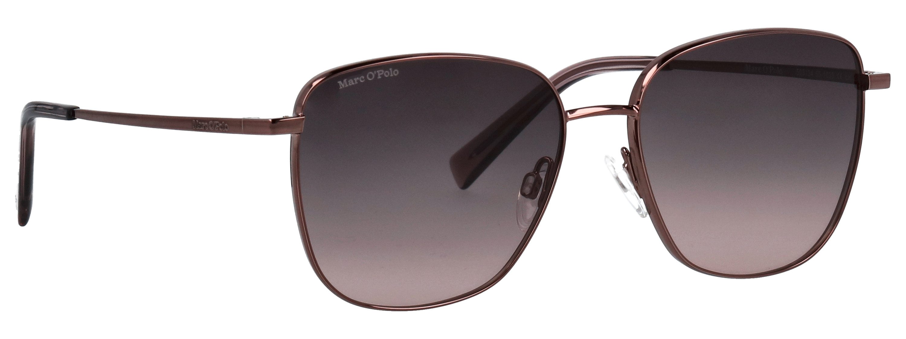 Marc O'Polo Sonnenbrille Modell 505124 Form Butterfly, Logoschriftzug auf Bügel, Metallfassung