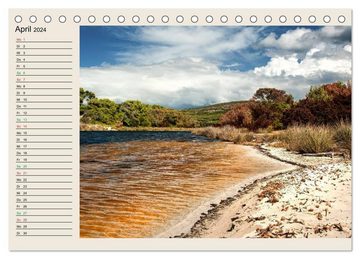 CALVENDO Wandkalender Korsika 2024 (Tischkalender 2024 DIN A5 quer), CALVENDO Monatskalender