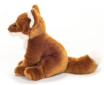 Teddy Hermann® Kuscheltier Fuchs sitzend rotbraun, 20 cm, zum Teil aus recyceltem Material