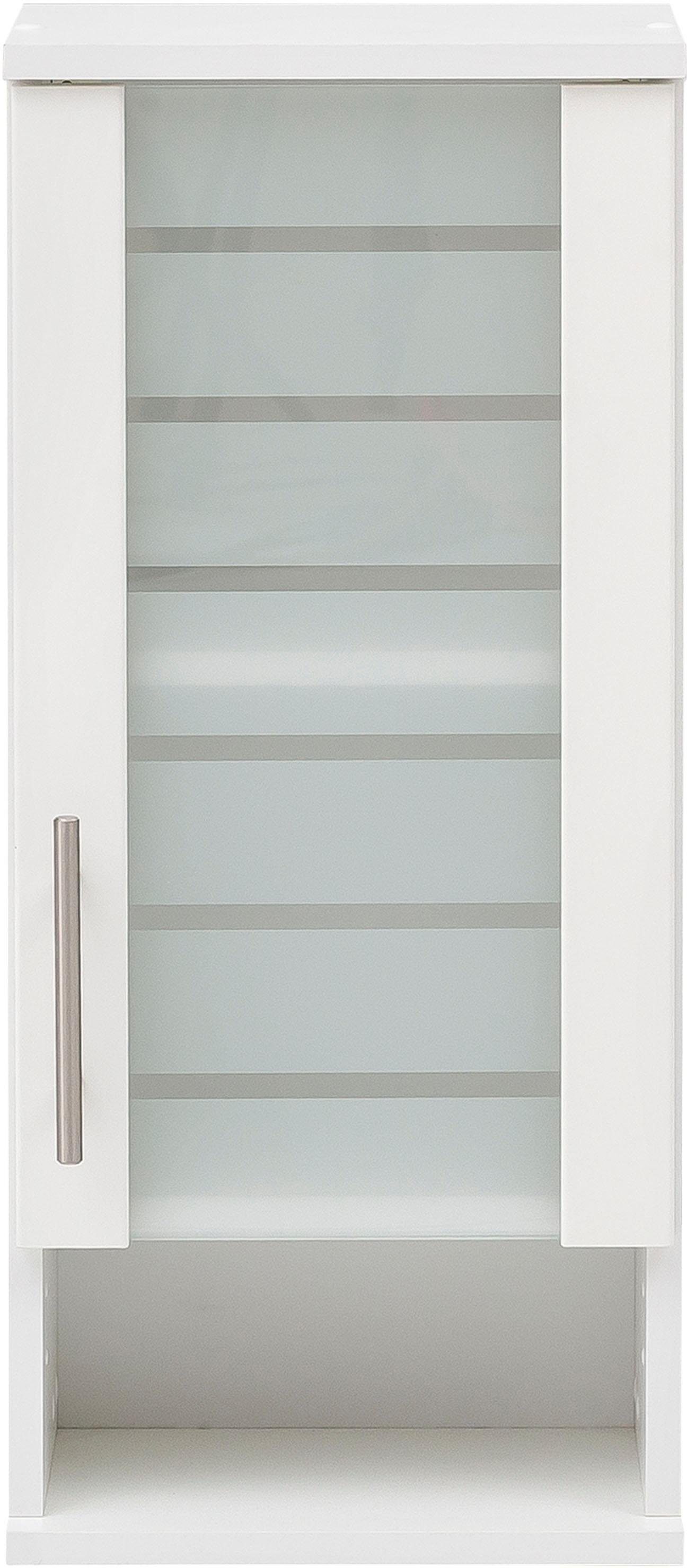 Schildmeyer Hängeschrank Nikosia Breite 30 cm, mit Glastür, hochwertige MDF- Fronten, Metallgriff