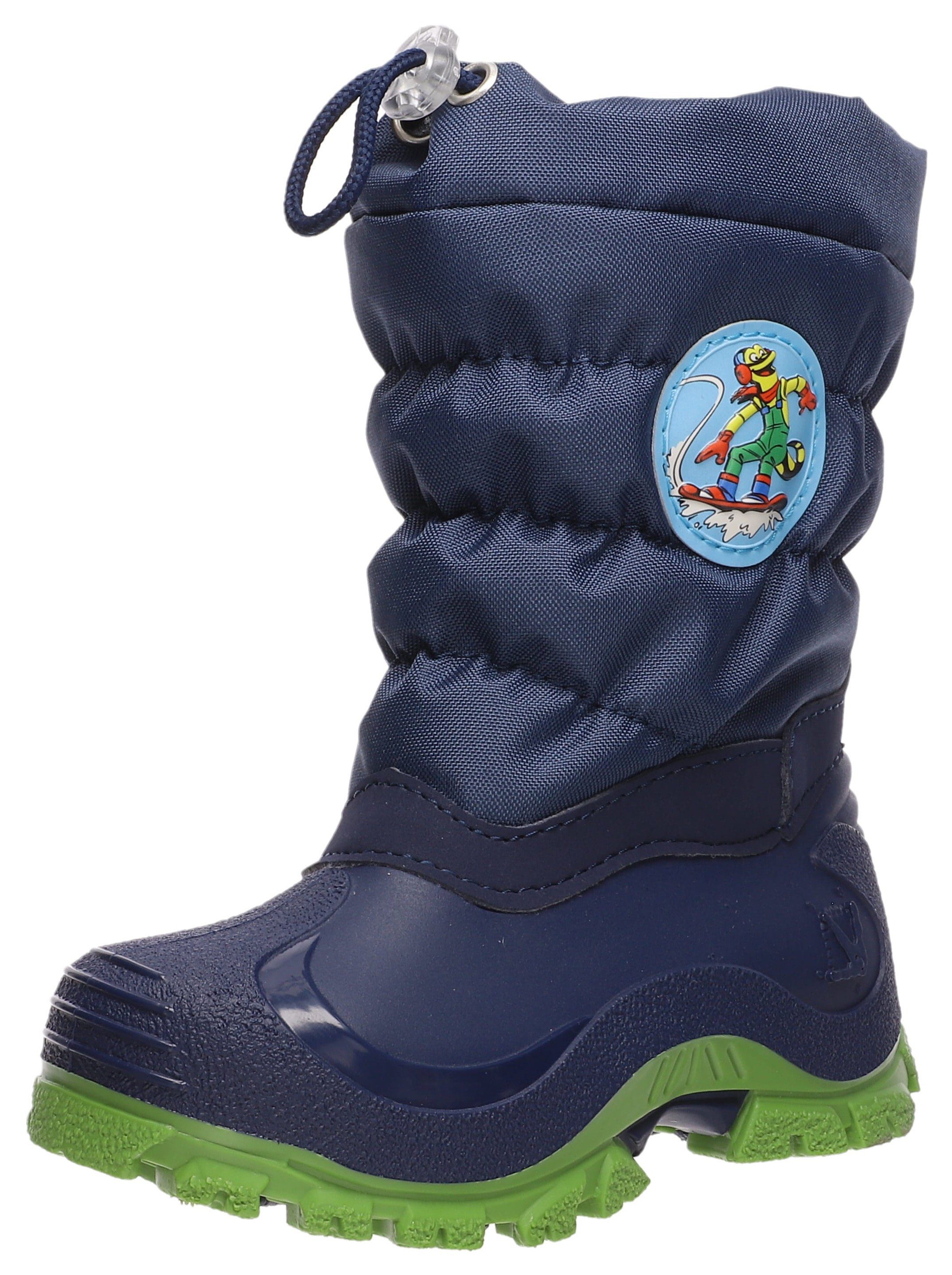 Lurchi Winterstiefel FORBY Snowboots mit blau Schurwolle 049351