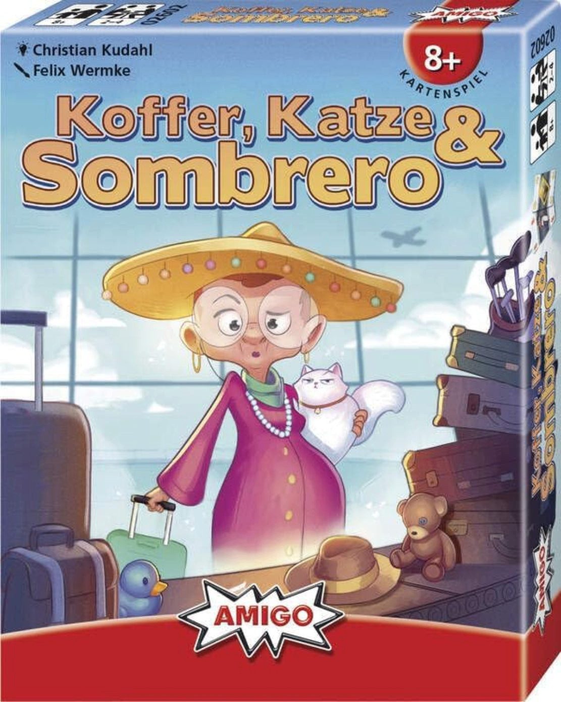 AMIGO Spiel Koffer, Katze & Sombrero – AMIGO Familienspiel ab 8 J.