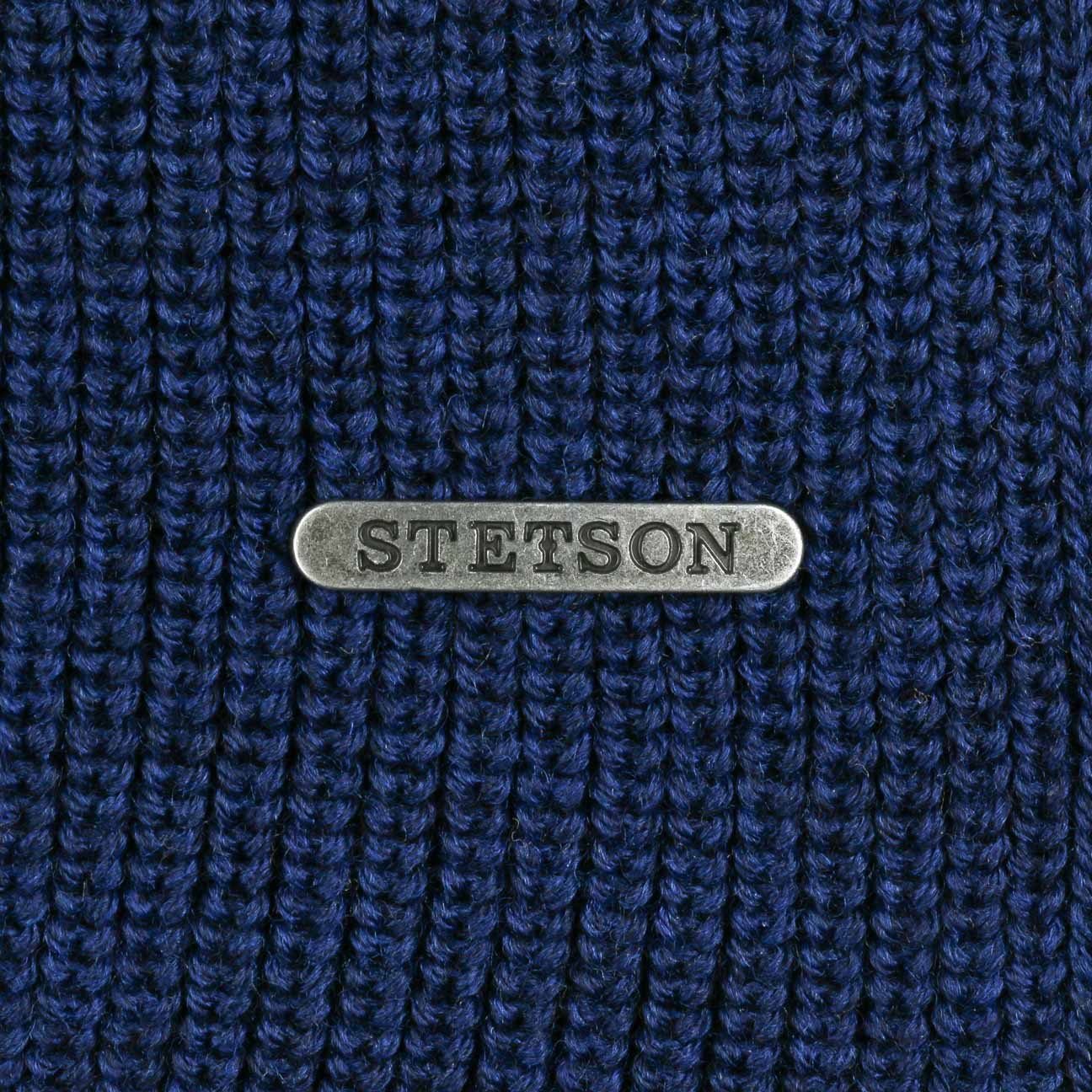 Strickschal, Made Stetson in Italy (1-St), Strickschal, saphirblau